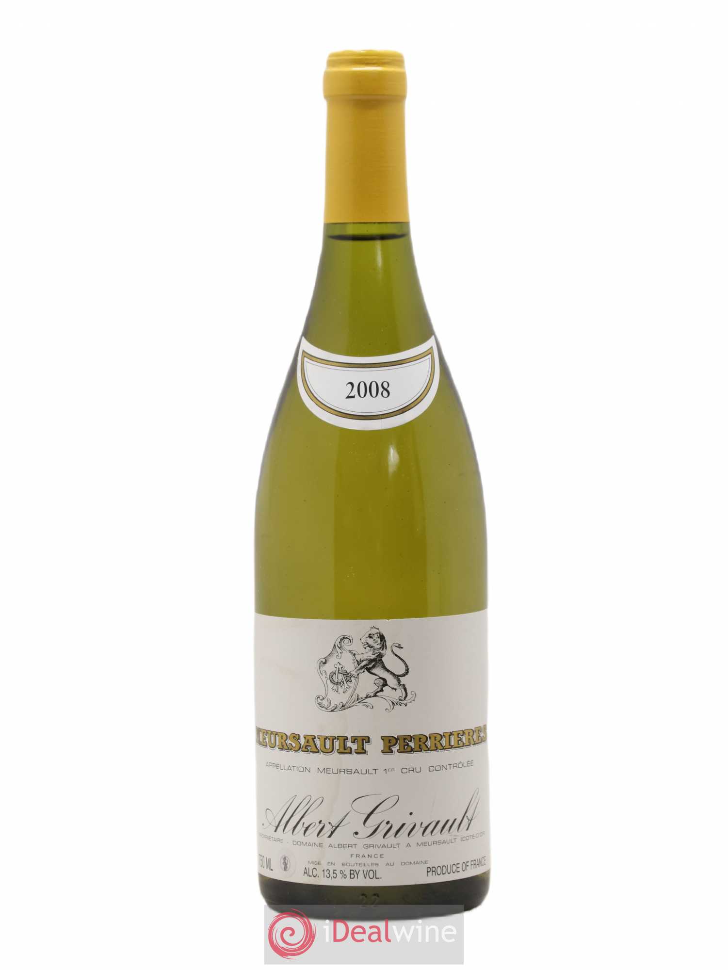 Meursault 1er Cru Perrières Albert Grivault 2008 - Lot de 1 bouteille - 0