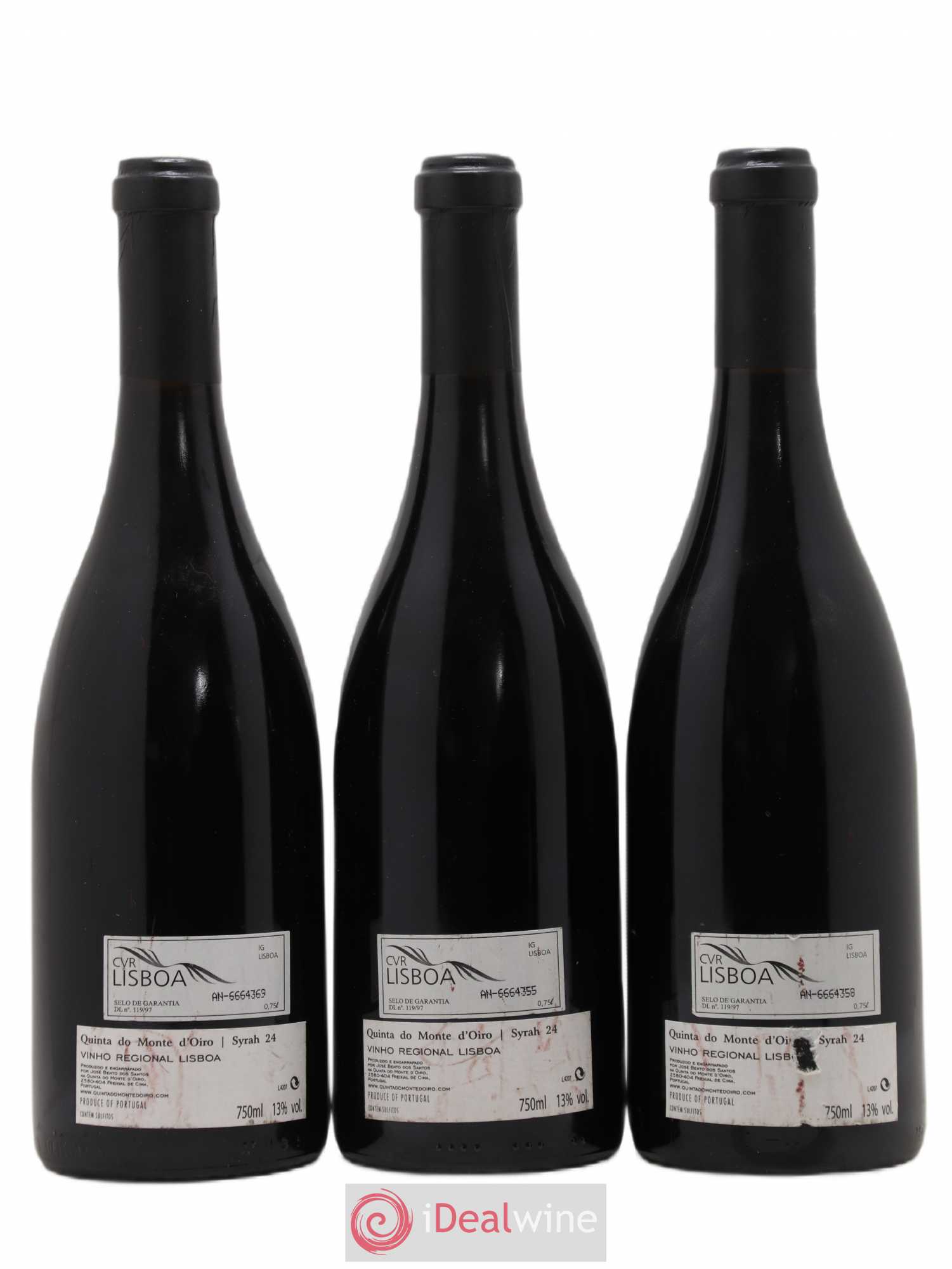 Portugal Syrah 24 Quinta do Monte d'Oiro 2007 - Posten von 3 Flaschen - 1