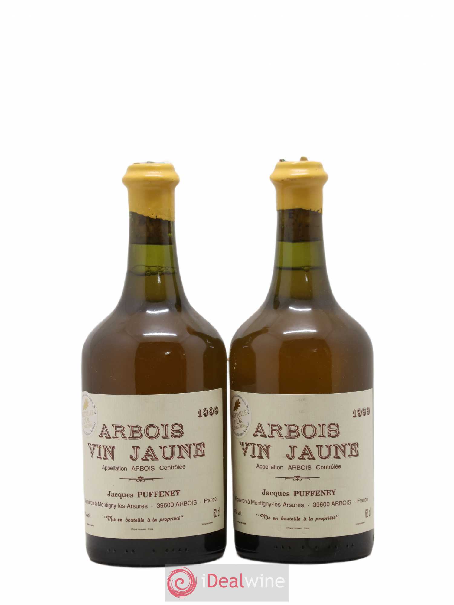 Arbois Vin Jaune Jacques Puffeney 1999 - Lot de 2 bouteilles - 0