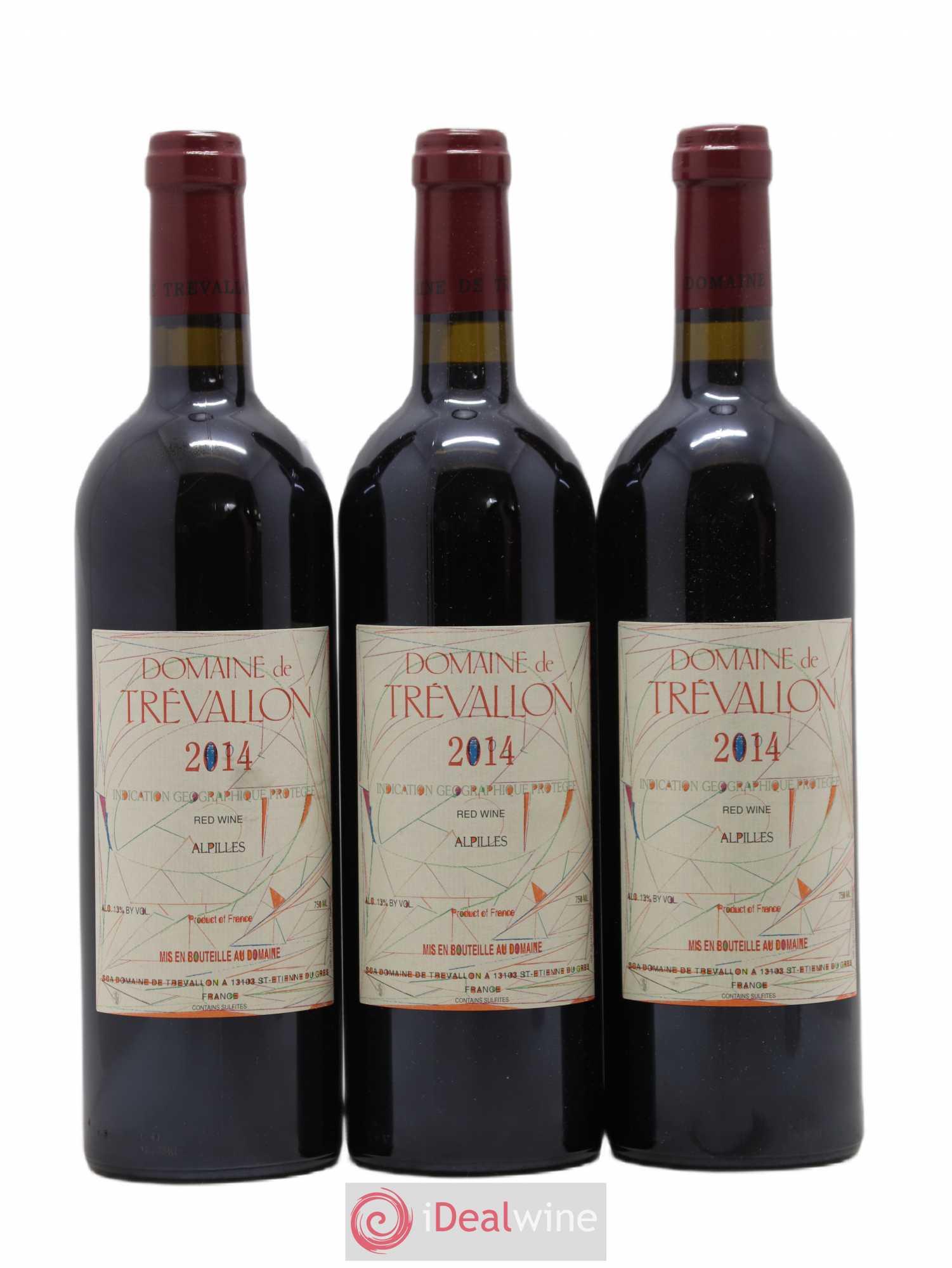 Alpilles Trévallon (Domaine de) Eloi Dürrbach 2014 - Lot de 3 bouteilles - 0