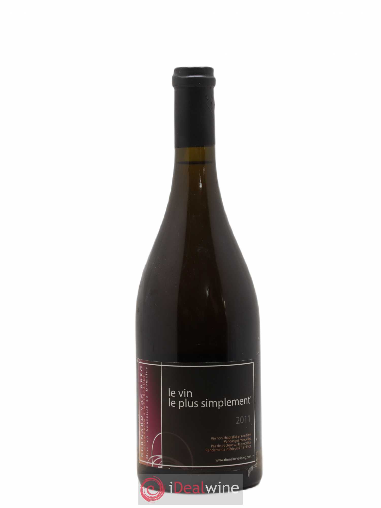 Bourgogne Grand Ordinaire Les Gamets Rosé Bernard Van Berg Le Vin Plus Simplement Vanberg 2011 - Lot de 1 bouteille - 0