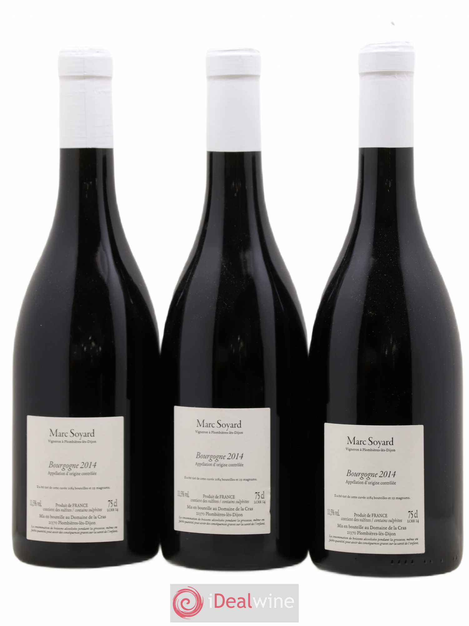 Hautes-Côtes de Nuits Domaine de la Cras - Marc Soyard 2014 - Lot de 3 bouteilles - 1