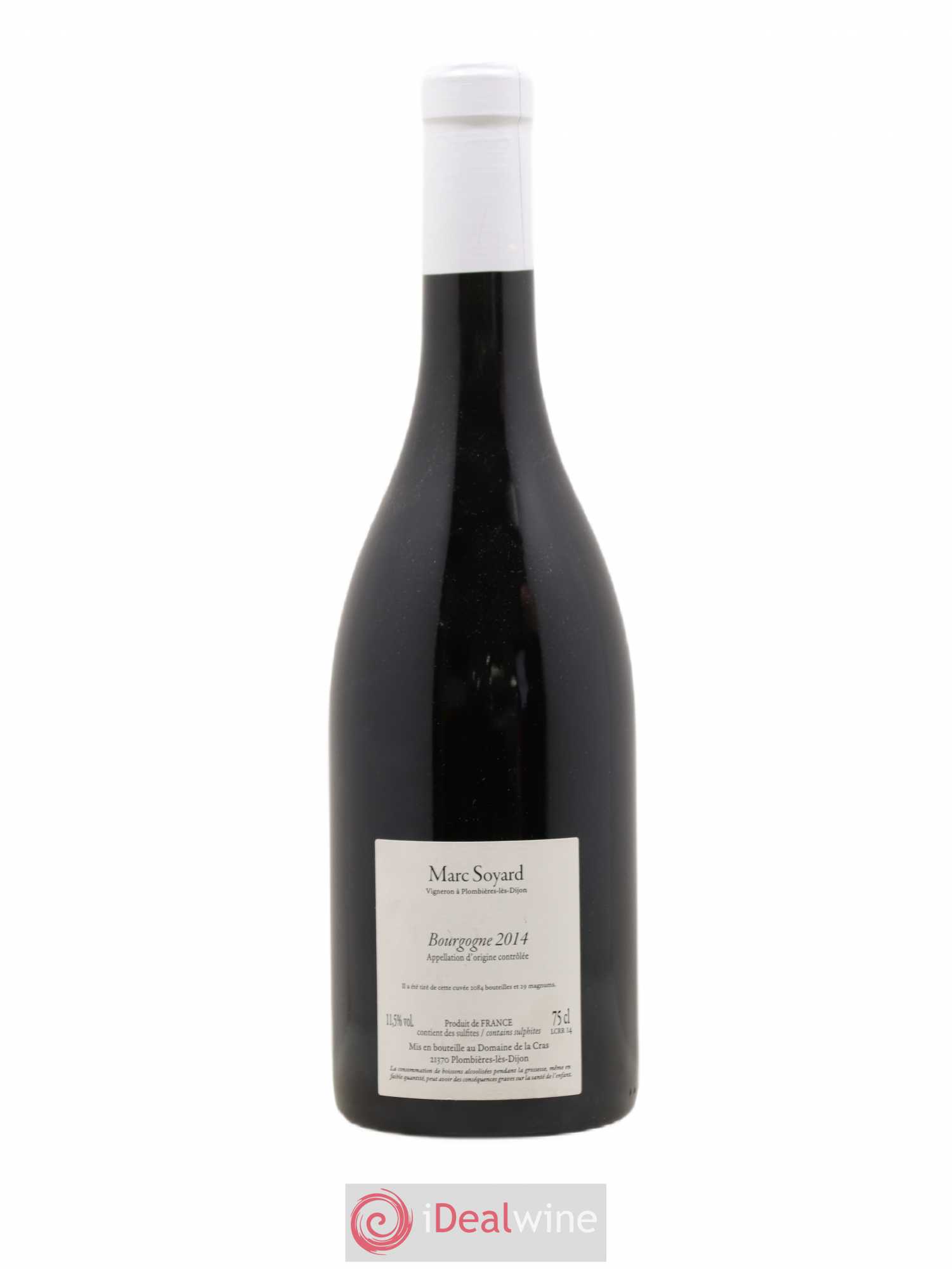Hautes-Côtes de Nuits Domaine de la Cras - Marc Soyard 2014 - Lot de 1 bouteille - 1