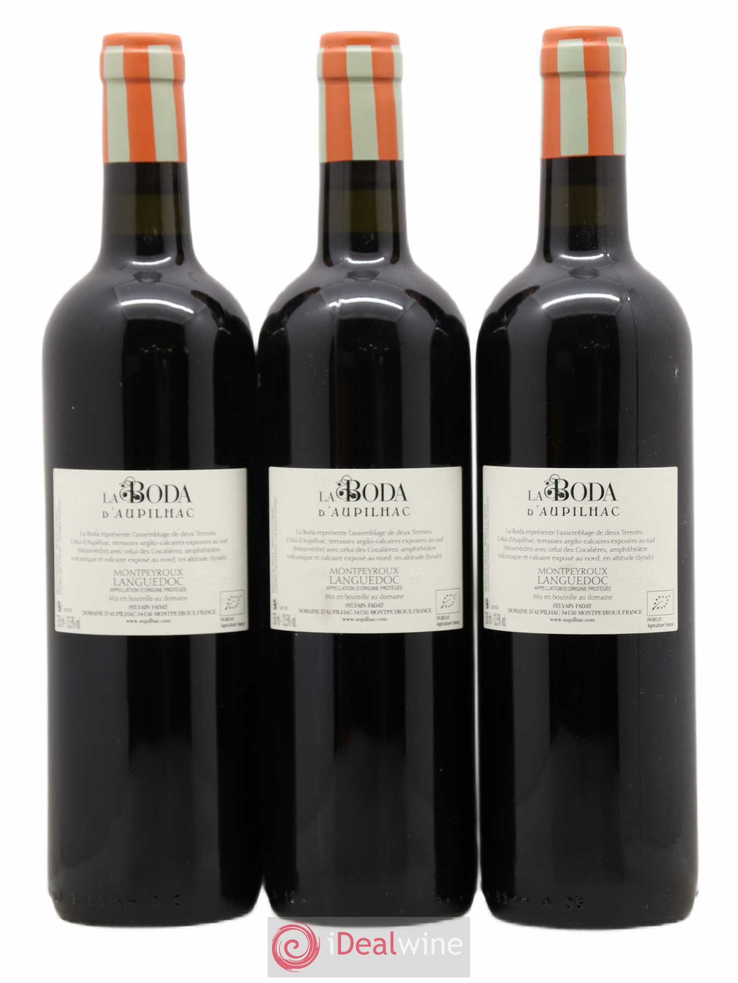 Languedoc Montpeyroux Aupilhac (Domaine d') Sylvain Fadat La Boda 2013 - Lot de 3 bouteilles - 1