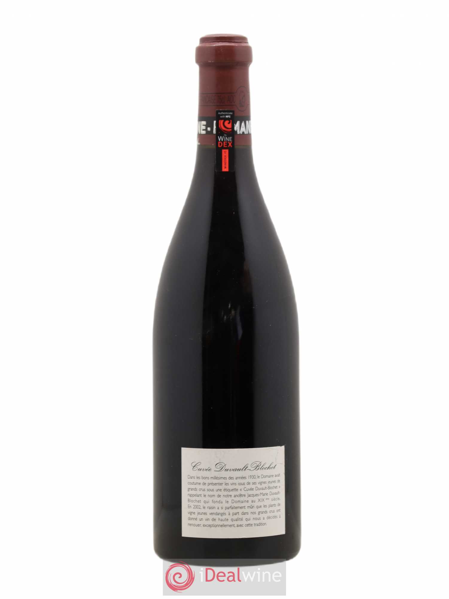 Vosne-Romanée 1er Cru Cuvée Duvault Blochet Domaine de la Romanée-Conti 2002 - Lot de 1 bouteille - 1