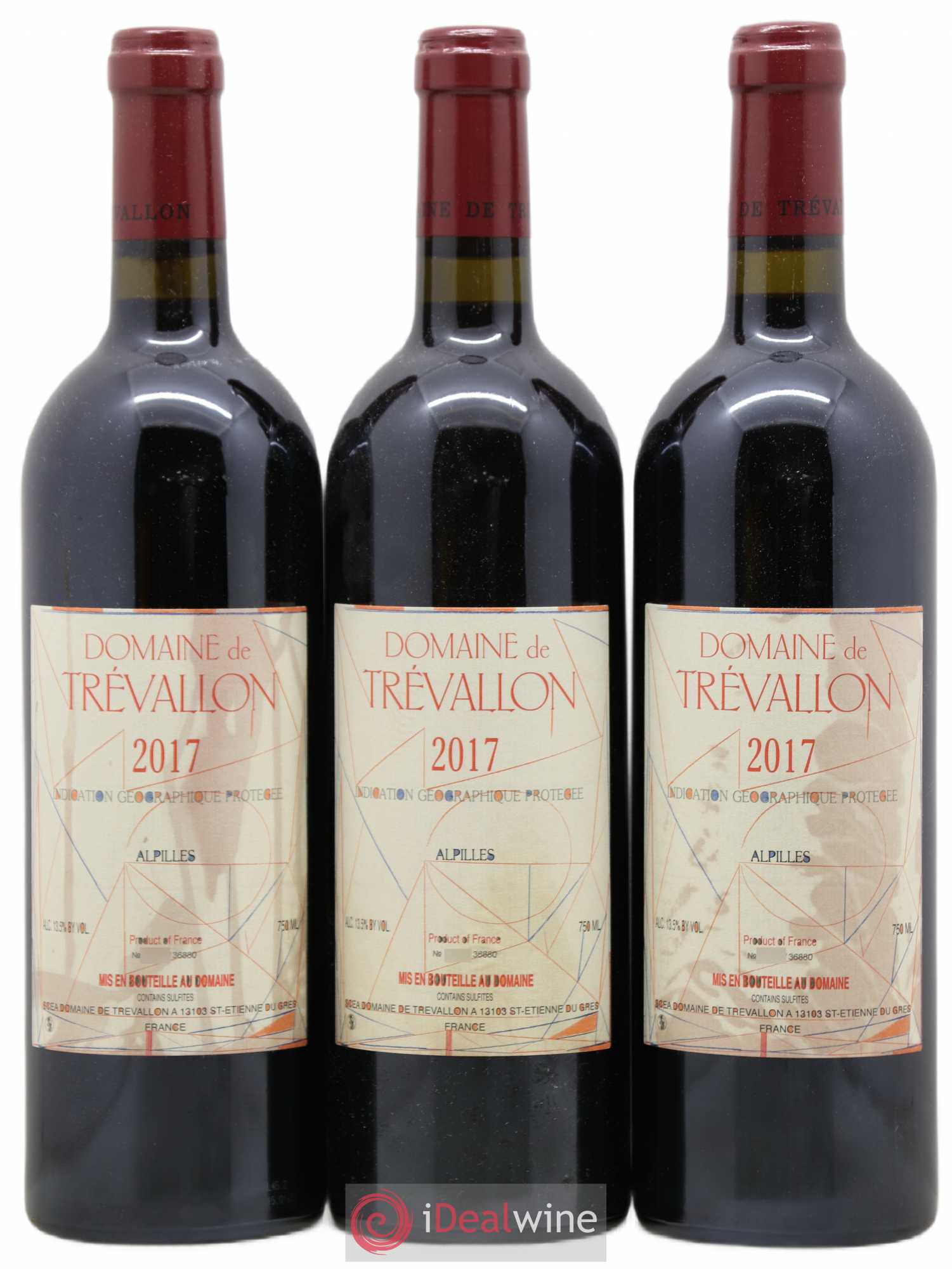 Alpilles Trévallon (Domaine de) Eloi Dürrbach 2017 - Lot de 3 bouteilles - 0
