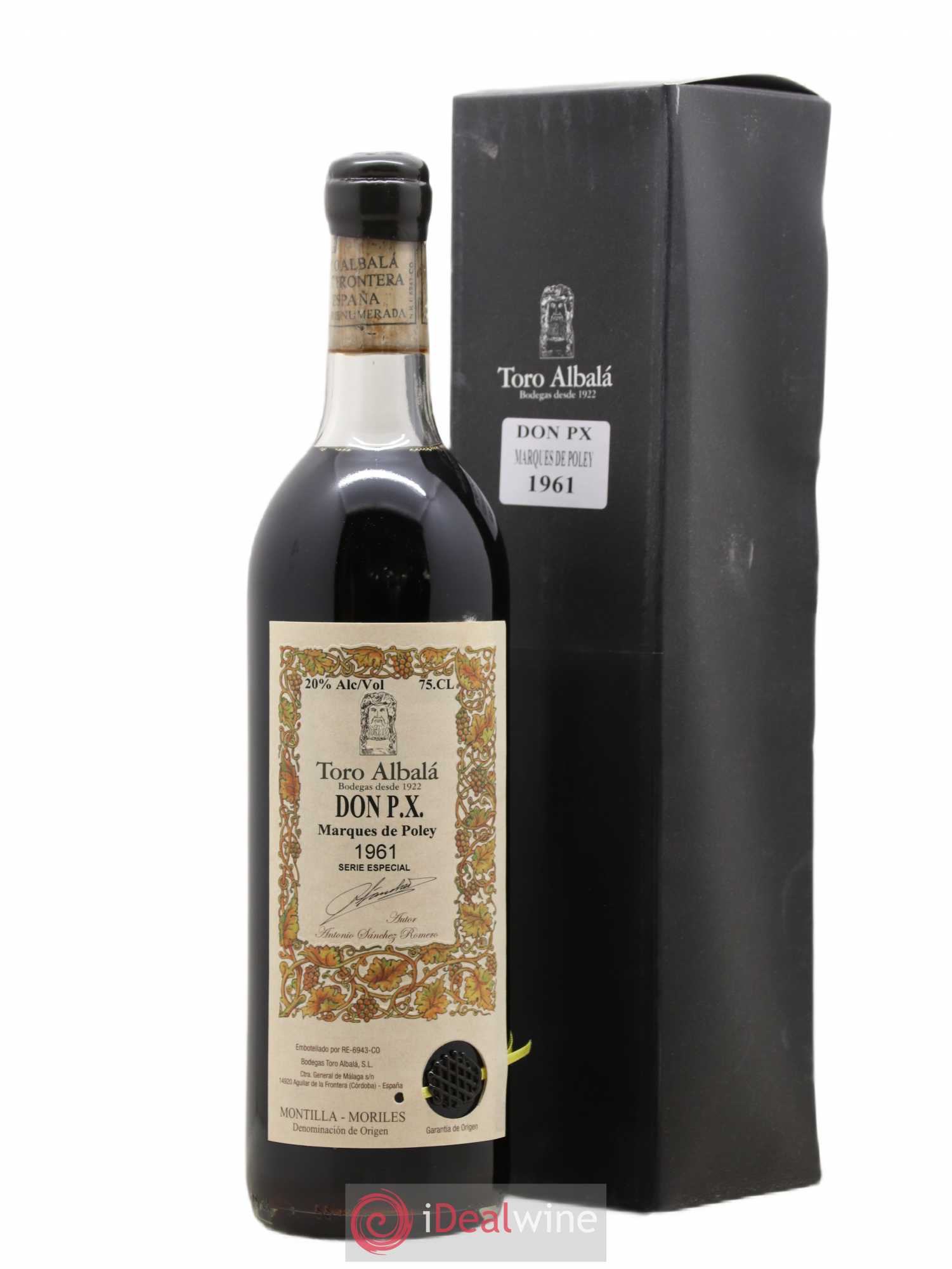 Montilla Moriles Bodegas Toro Albala DON P.X Marqués de Poley Reserva Especial 1961 - Lot de 1 bouteille - 0