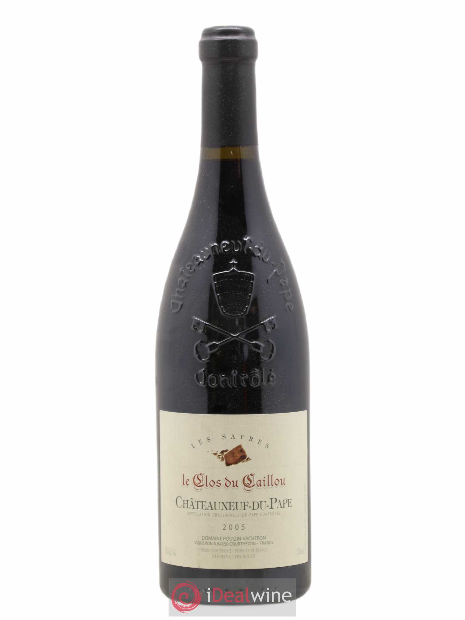 Châteauneuf-du-Pape Le Clos du Caillou Les Safres Sylvie Vacheron 2005 - Lot de 1 bouteille - 0