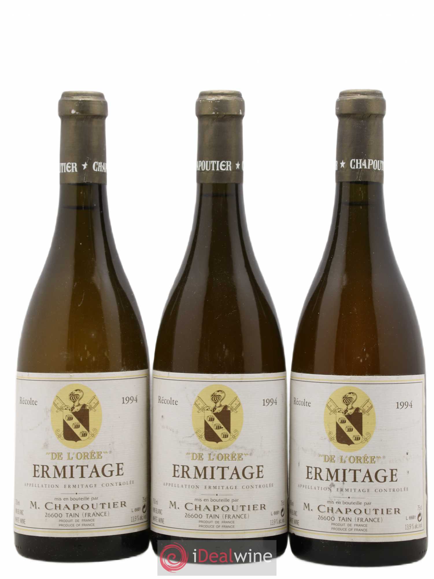 Hermitage Ermitage de l'Orée Chapoutier 1994 - Lot de 3 bouteilles - 0