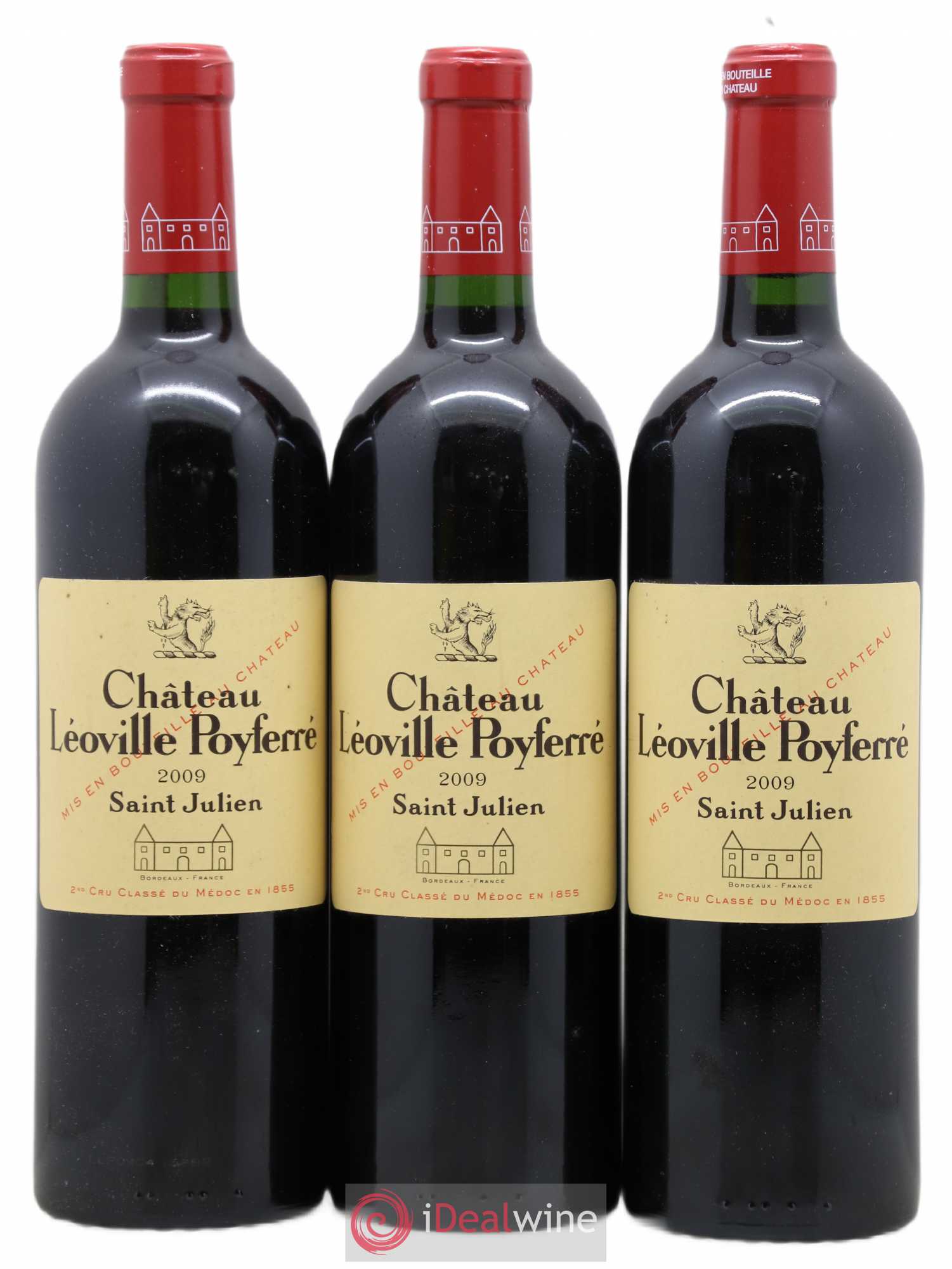 Château Léoville Poyferré 2ème Grand Cru Classé 2009 - Lot de 3 bouteilles - 0