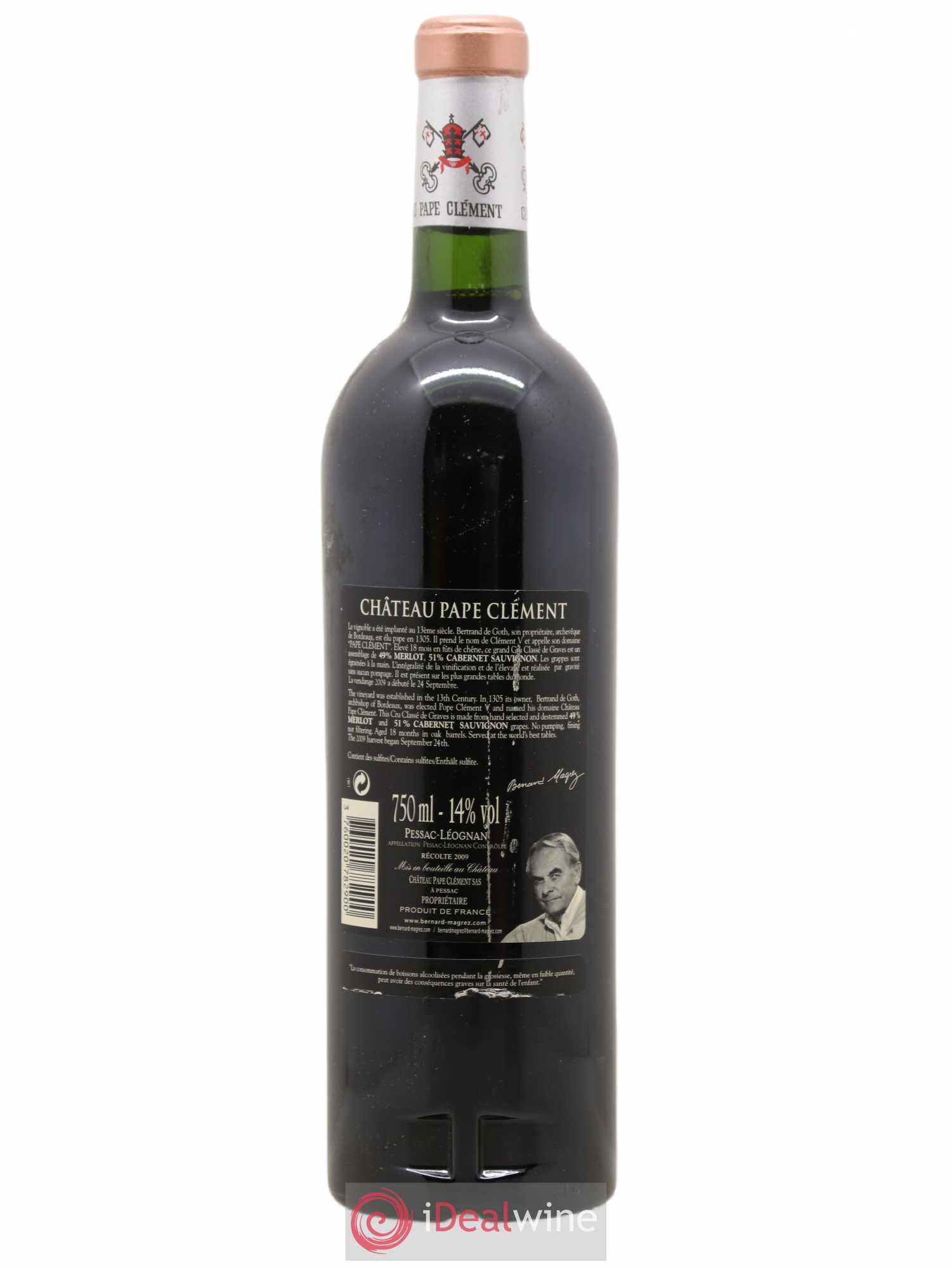 Château Pape Clément Cru Classé de Graves 2009 - Lot de 1 bouteille - 1