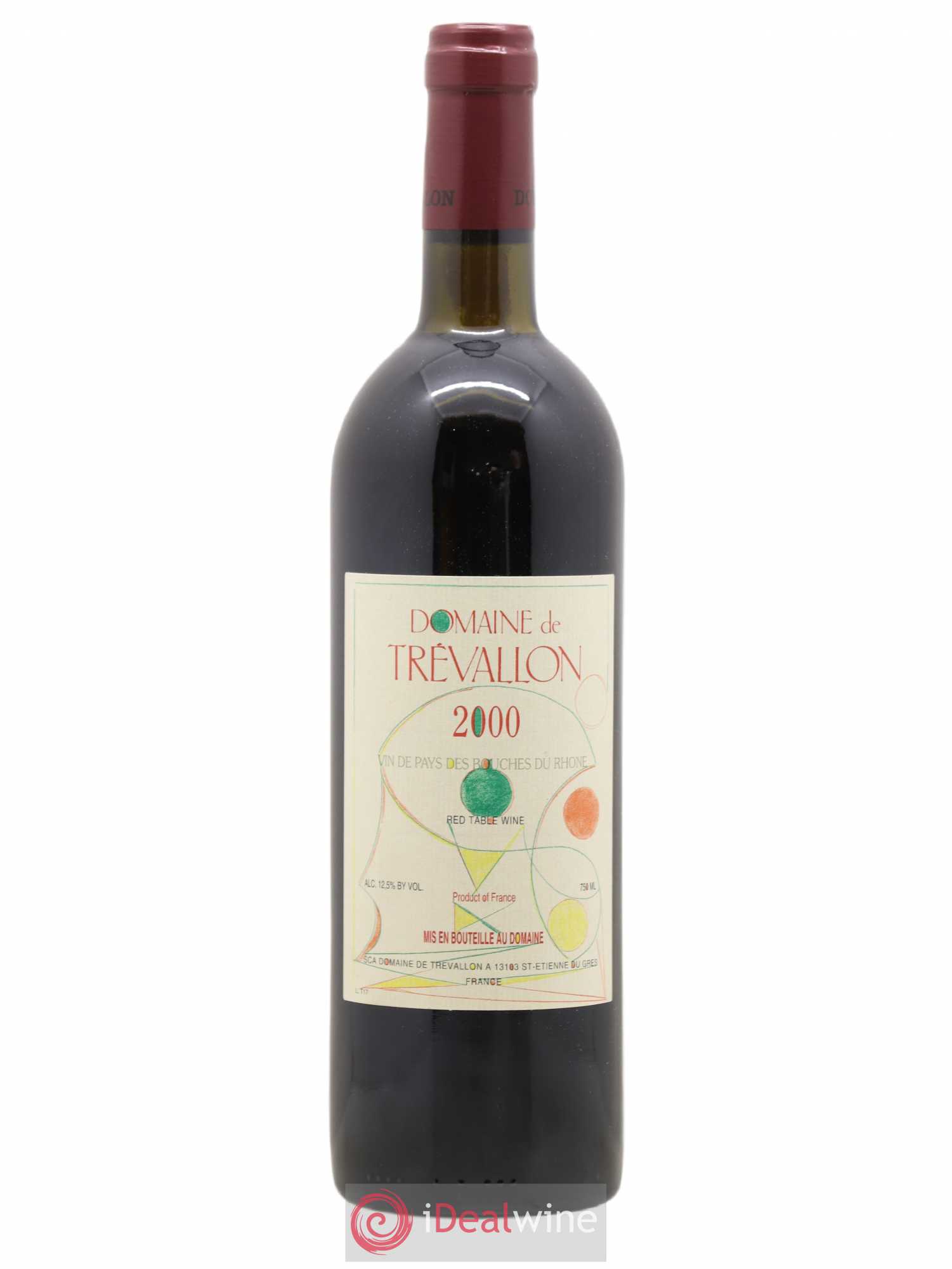 VDP Bouches du Rhône Trévallon (Domaine de) Eloi Dürrbach 2000 - Lot de 1 bouteille - 0
