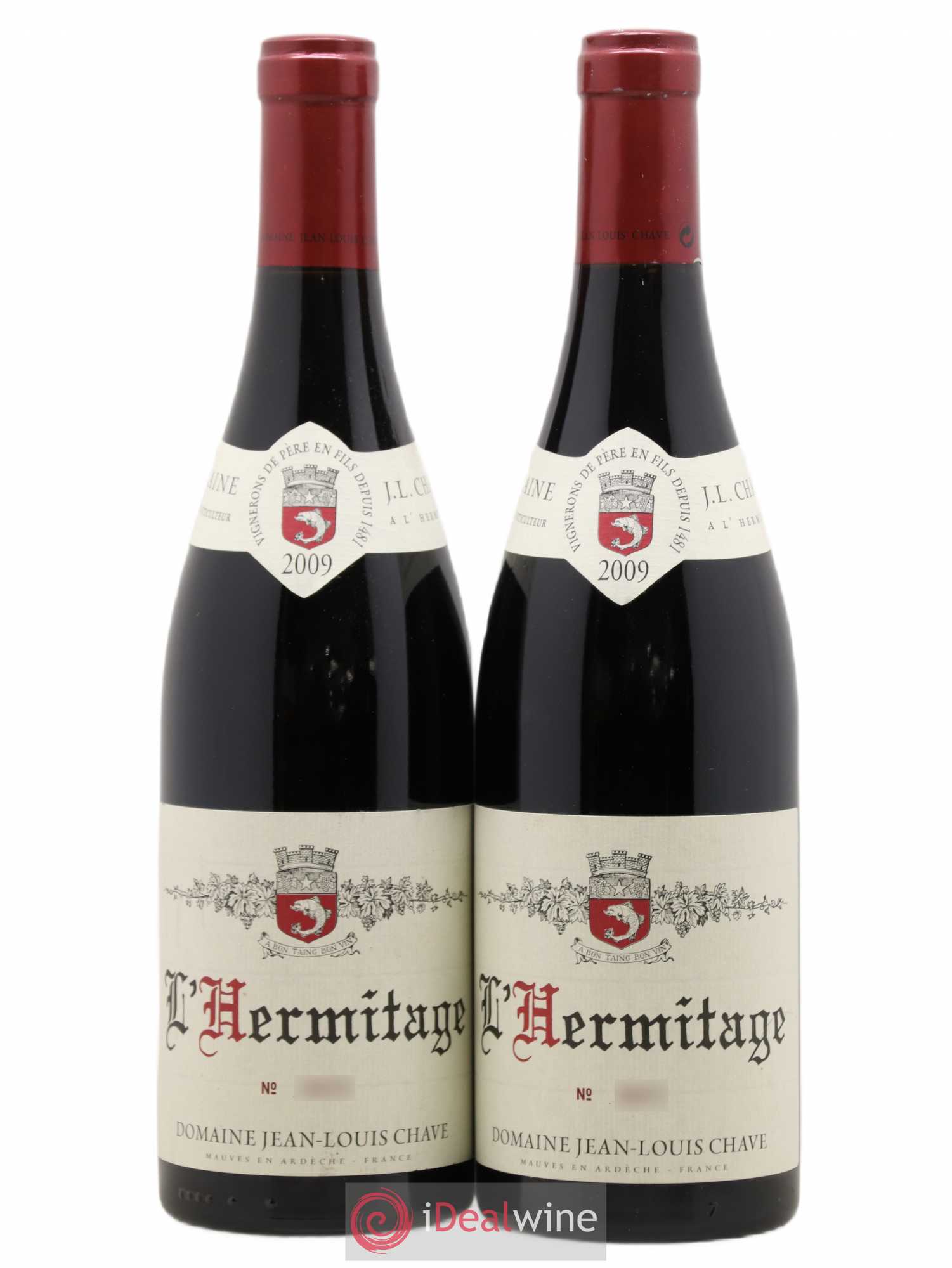 Hermitage Jean-Louis Chave 2009 - Lot de 2 bouteilles - 0