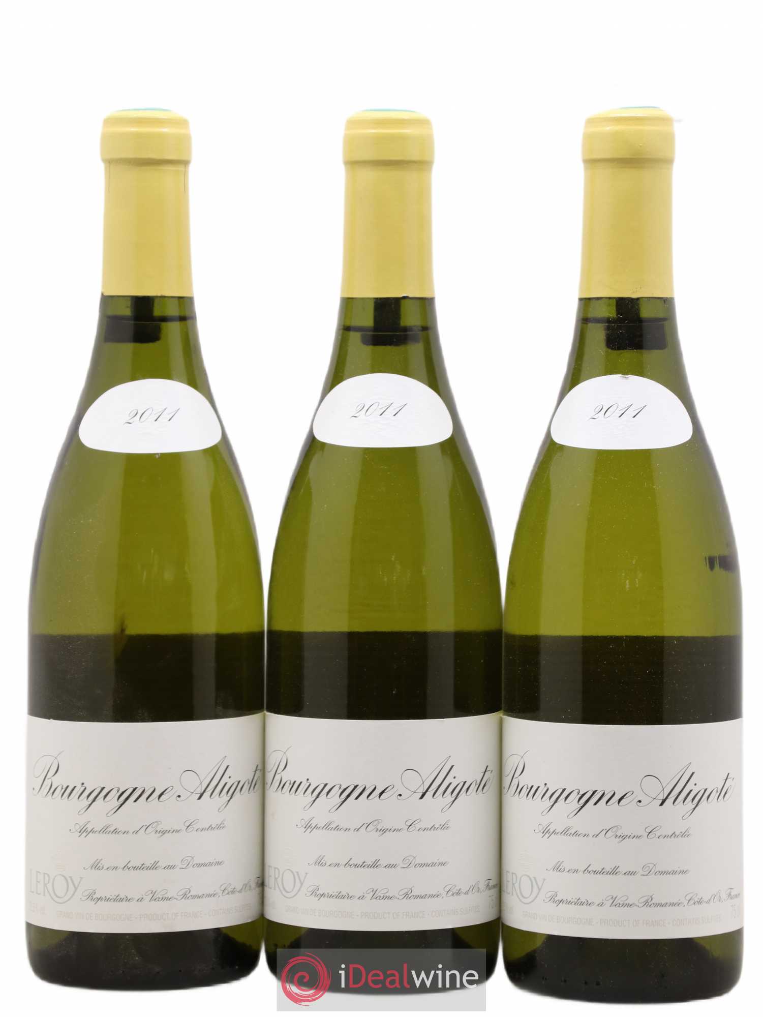 Bourgogne Aligoté Leroy (Domaine) 2011 - Lot de 3 bouteilles - 0