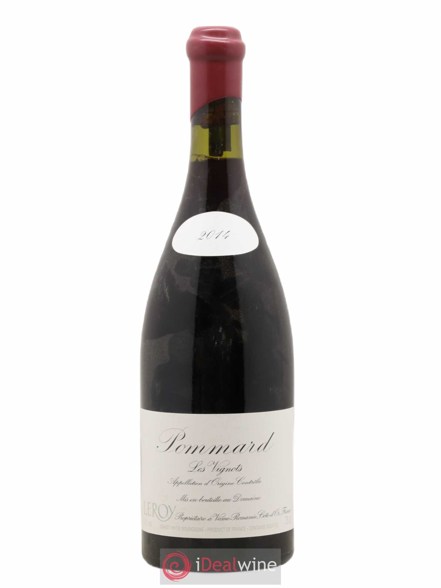 Pommard Les Vignots Leroy (Domaine) 2014 - Lot de 1 bouteille - 0
