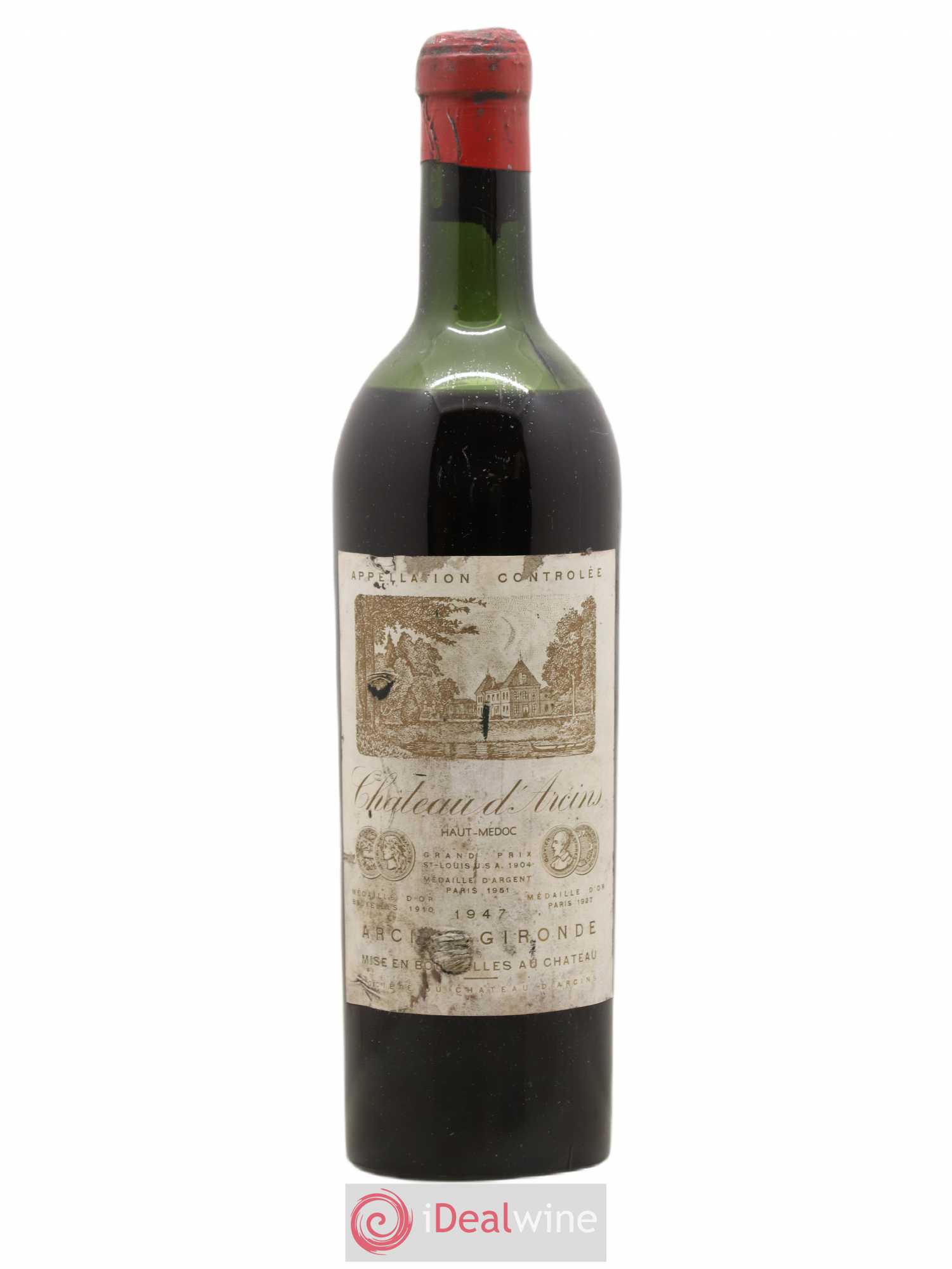 Château d' Arcins Cru Bourgeois 1947 - Lot de 1 bouteille - 0