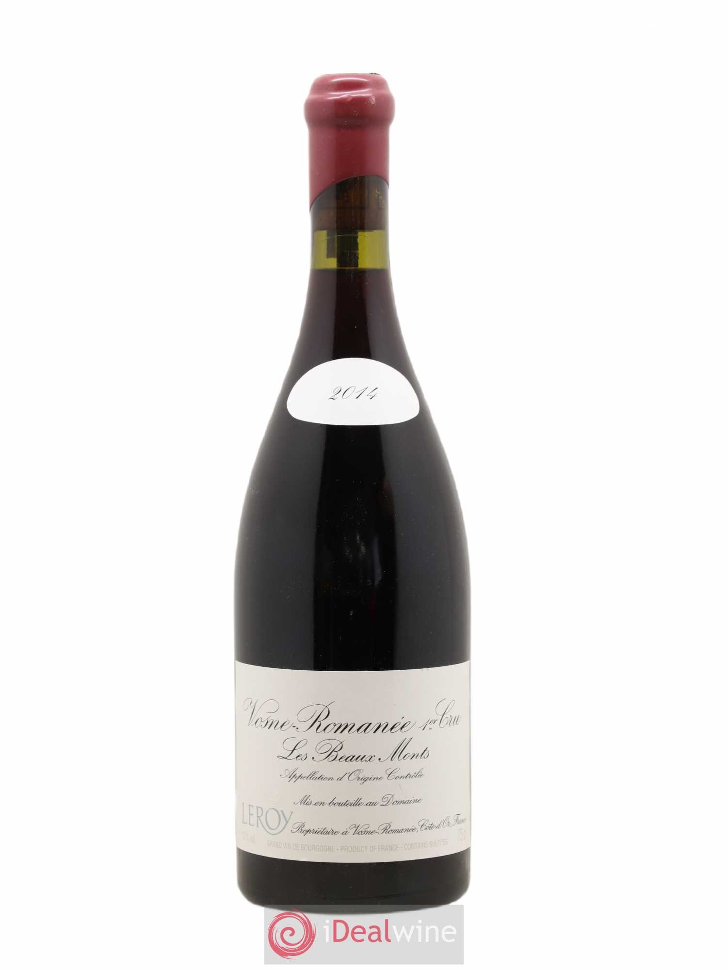 Vosne-Romanée 1er Cru Les Beaux-Monts Leroy (Domaine) 2014 - Lot de 1 bouteille - 0