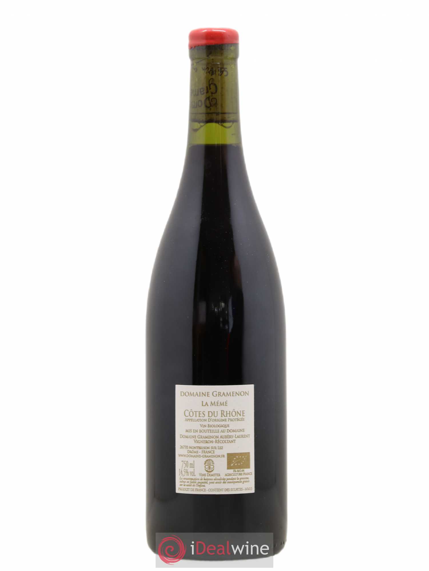 Côtes-du-Rhône La Mémé Ceps Centenaires Gramenon (Domaine) 2015 - Lot de 1 bouteille - 1