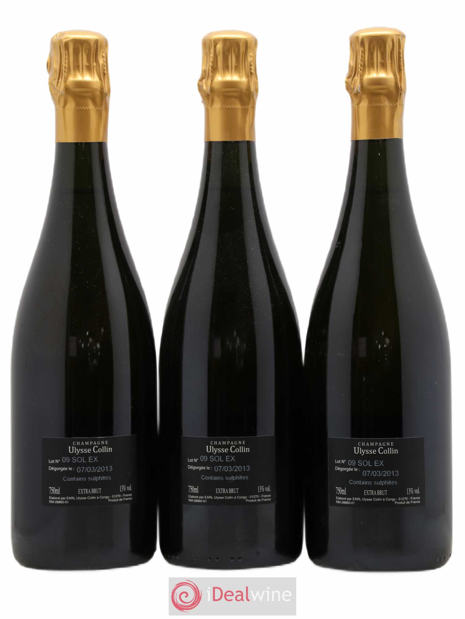 Les Roises Blanc de Blancs Extra-Brut Ulysse Collin - Lot de 3 bouteilles - 1