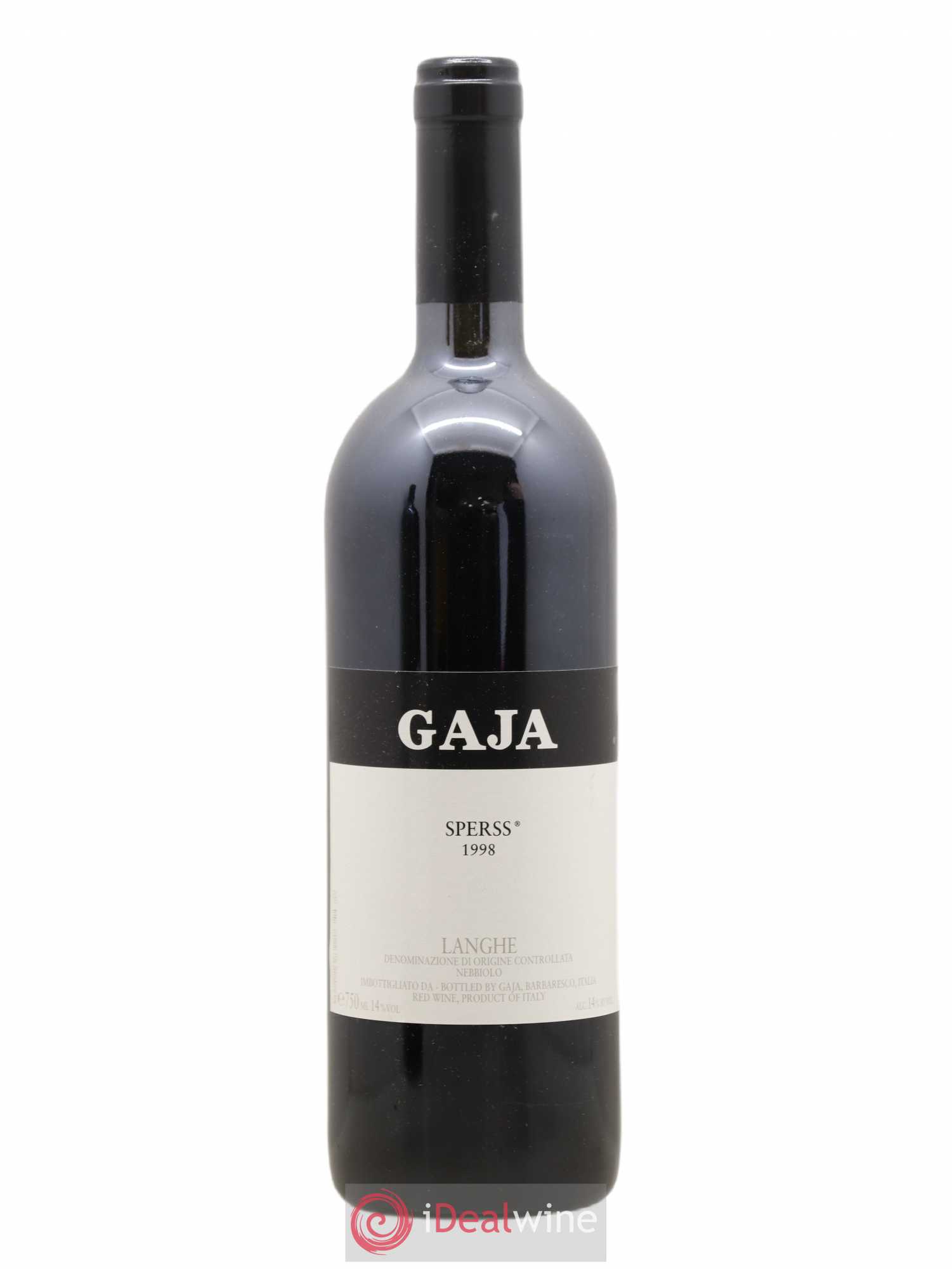Langhe Sperss Angelo Gaja 1998 - Lot de 1 bouteille - 0