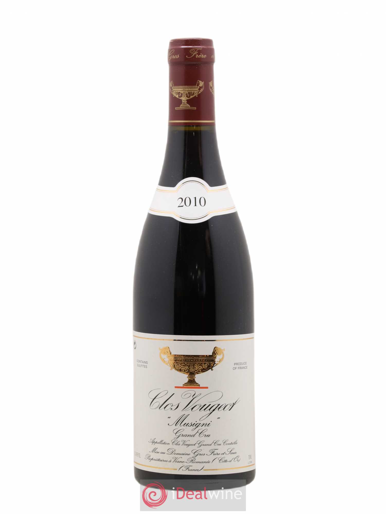 Clos de Vougeot Grand Cru Musigni Gros Frère & Soeur 2010 - Posten von 1 Flasche - 0