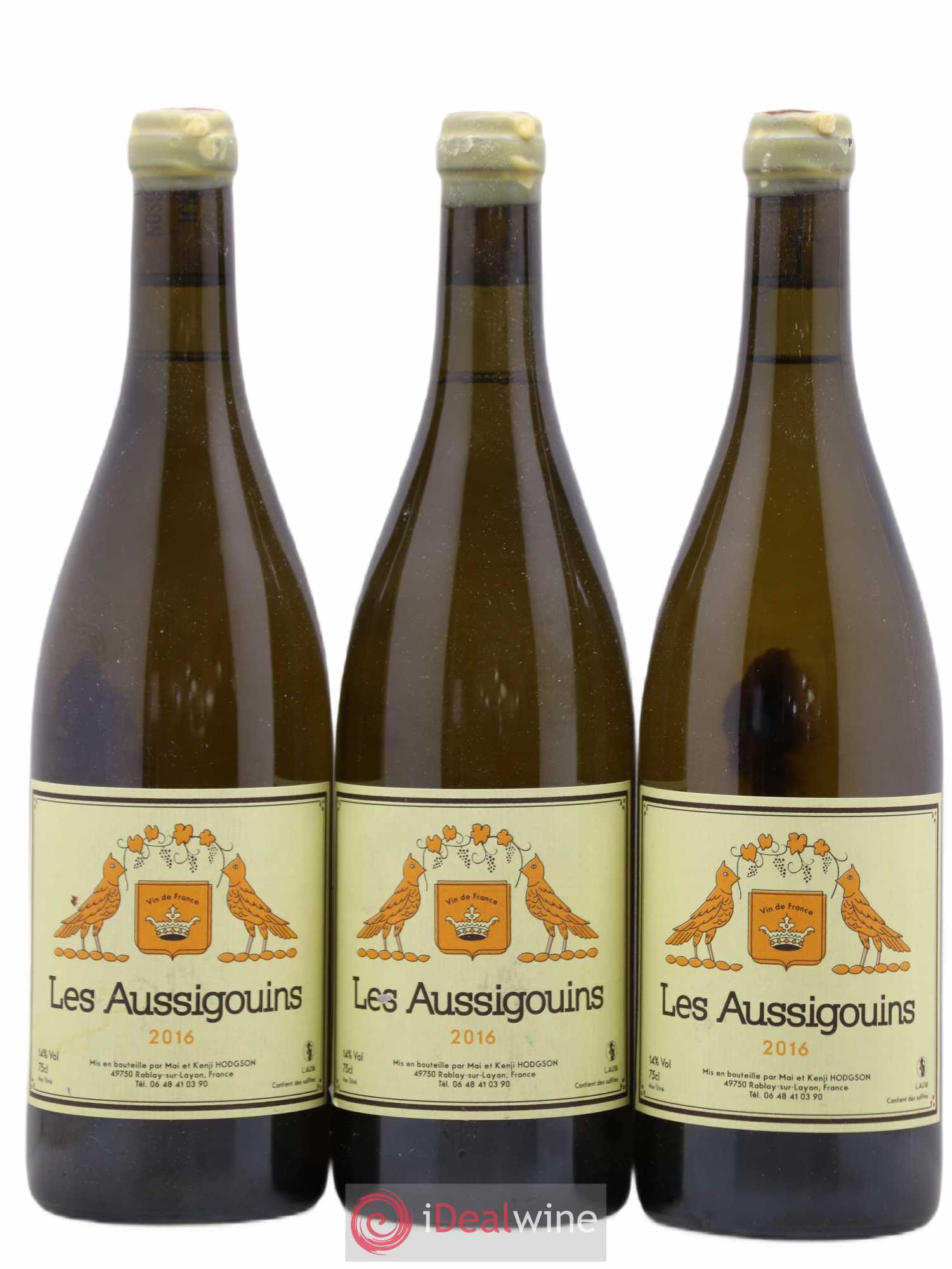 Vin de France Les Aussigouins Mai & Kenji Hodgson 2016 - Lot de 3 bouteilles - 0