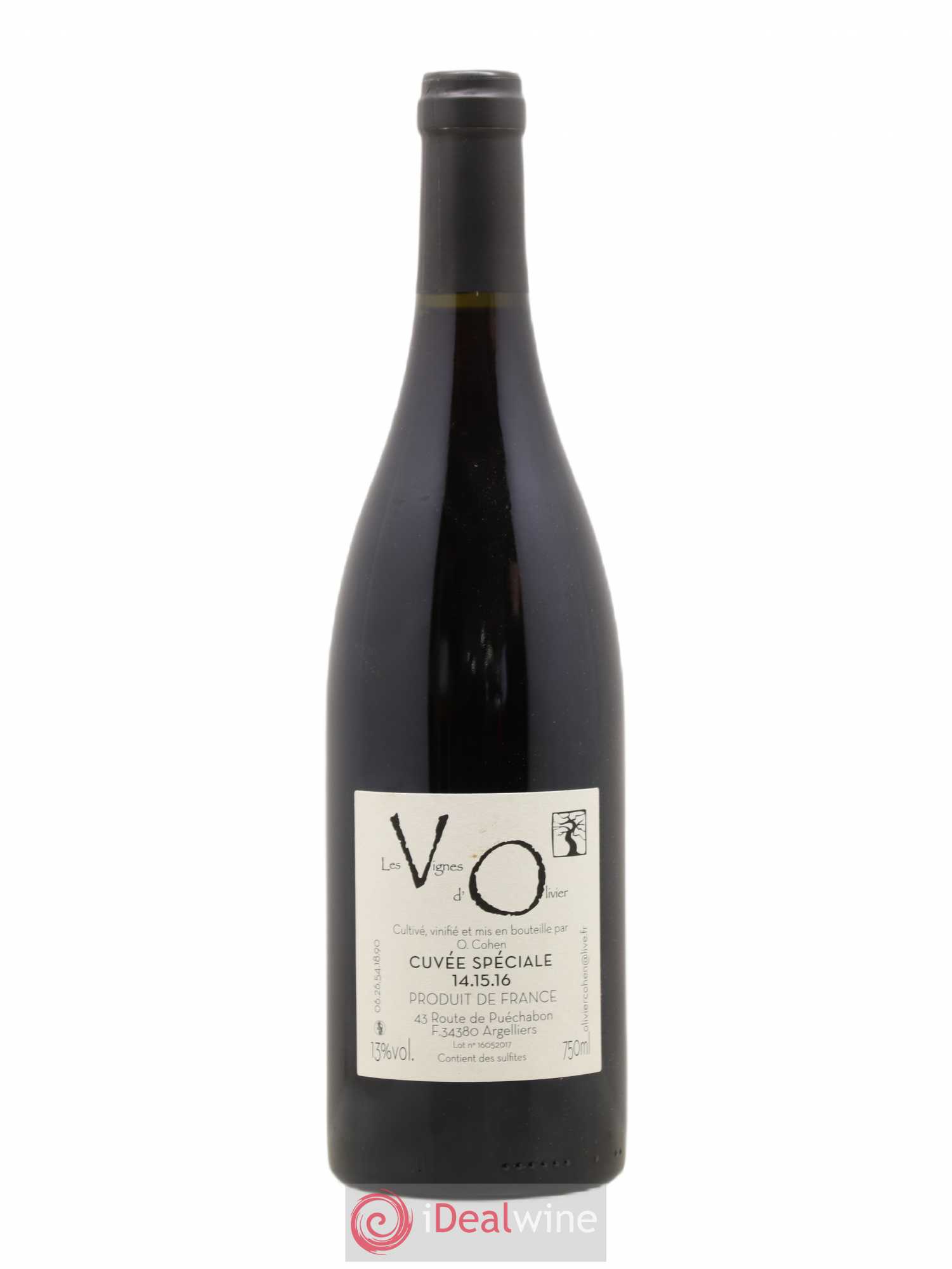 Vin de France Cuvée spéciale 14 15 16 Les Vignes d'Olivier - Posten von 1 Flasche - 1