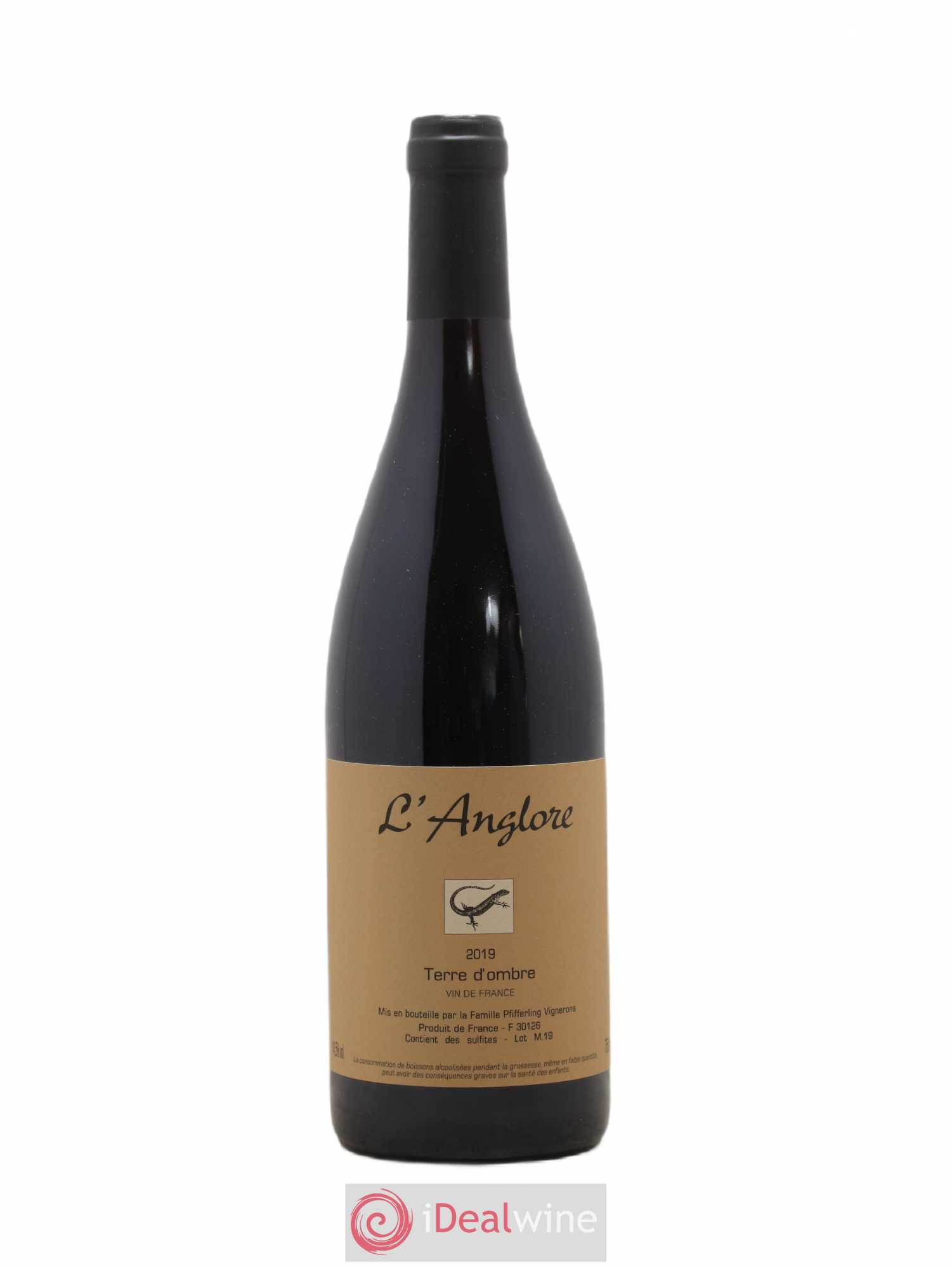 Vin de France Terre d'Ombre L'Anglore 2019 - Lot de 1 bouteille - 0