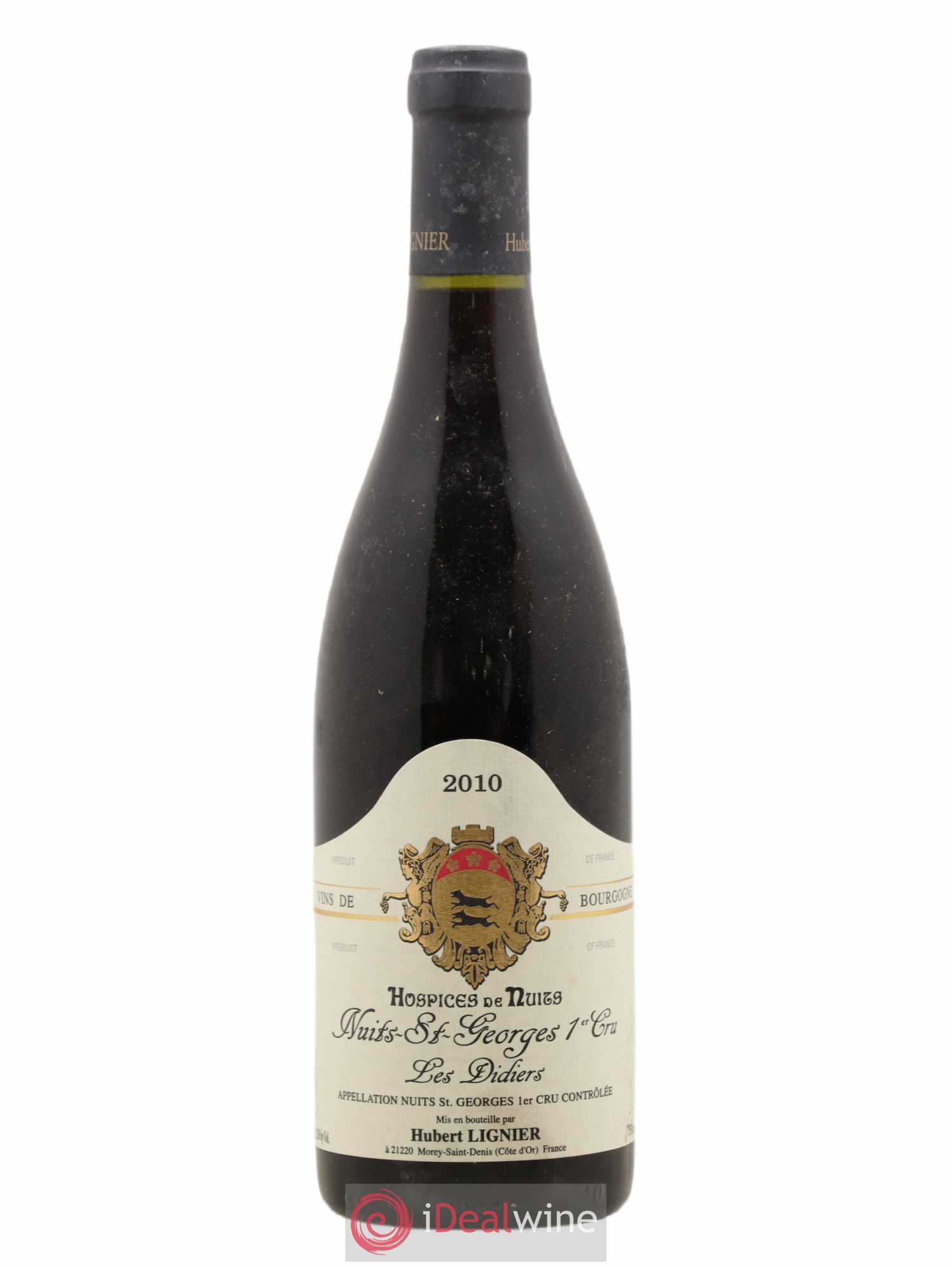 Nuits-Saint-Georges 1er Cru Les Didiers Hospices de Nuits Hubert Lignier (Domaine) 2010 - Lot de 1 bouteille - 0