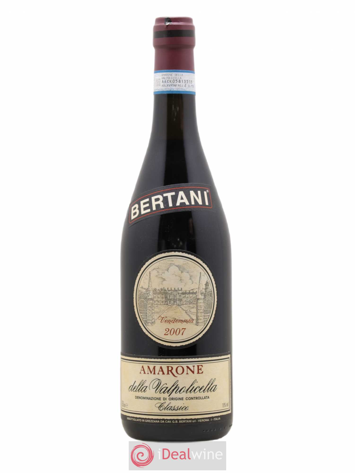 Amarone della Valpolicella DOC Classico Bertani 2007 - Posten von 1 Flasche - 0