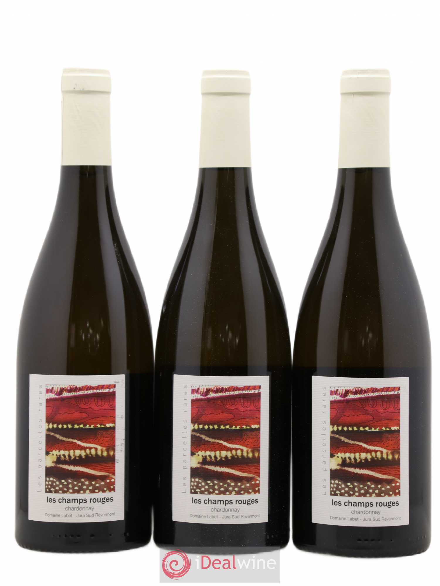 Côtes du Jura Chardonnay Les Champs Rouges Romain - Julien - Charline Labet 2016 - Lot de 3 bouteilles - 0
