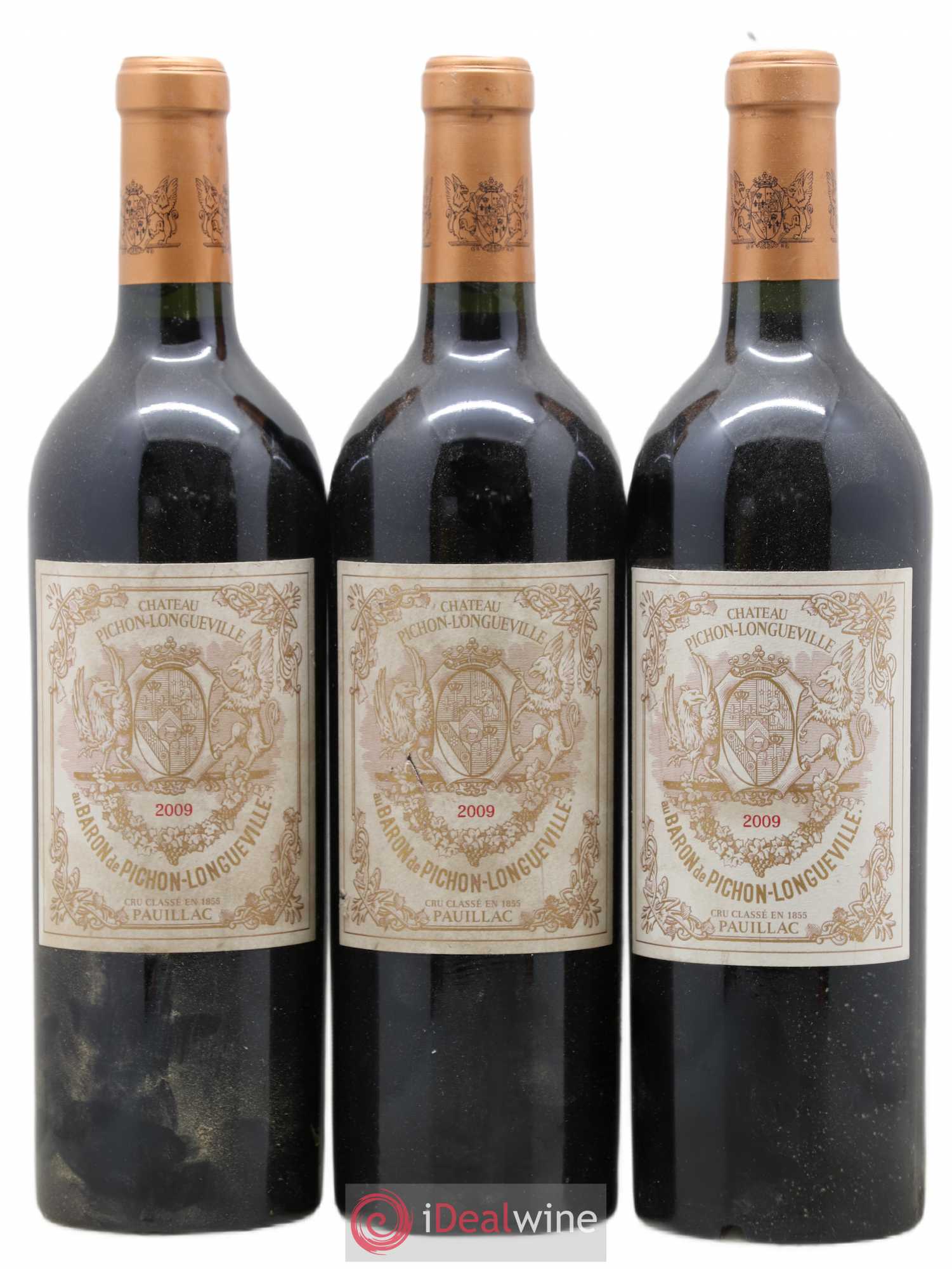 Pichon Longueville Baron 2ème Grand Cru Classé 2009 - Lot de 3 bouteilles - 0