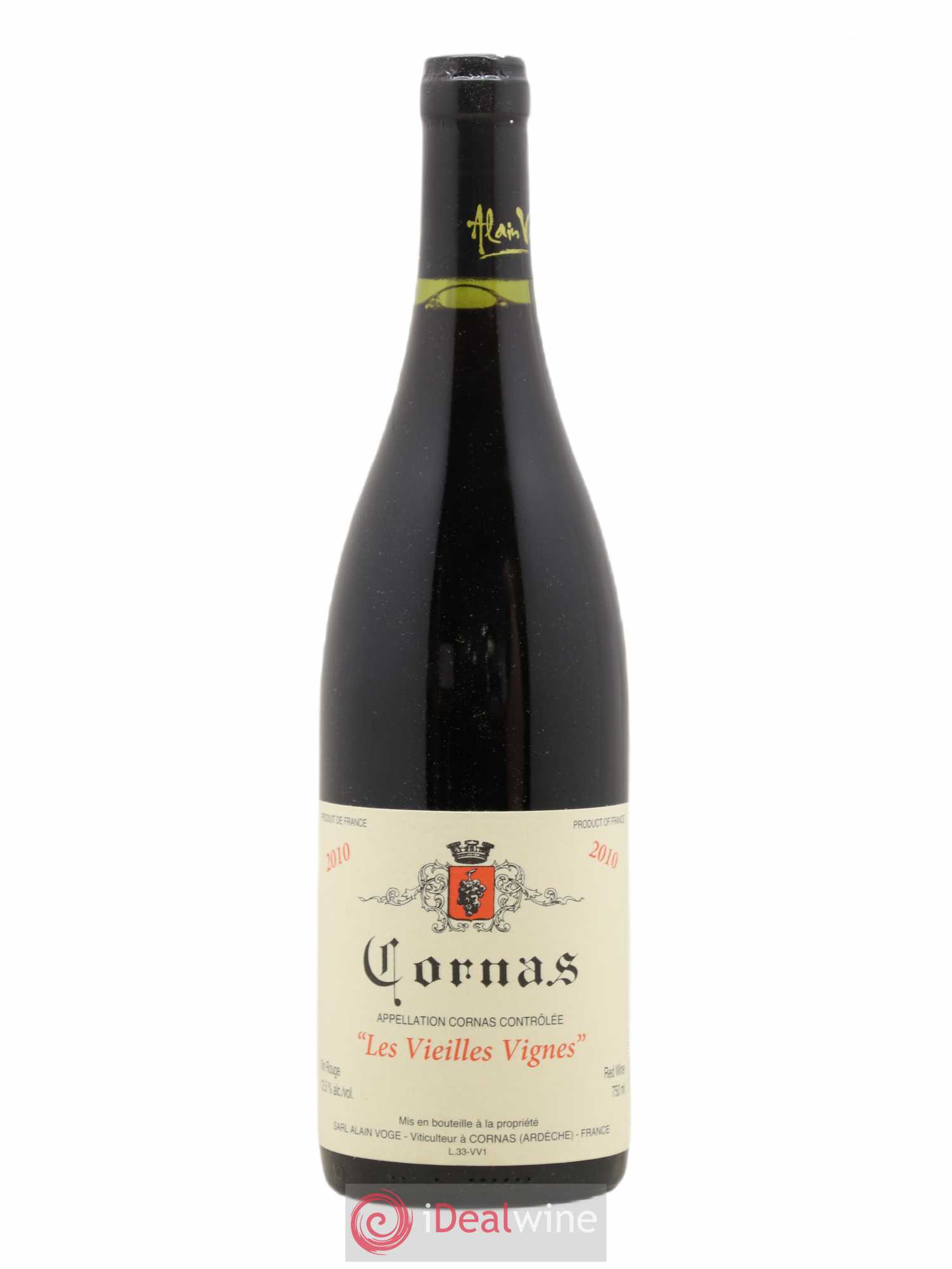 Cornas Les Vieilles Vignes Alain Voge (Domaine) 2010 - Lot de 1 bouteille - 0