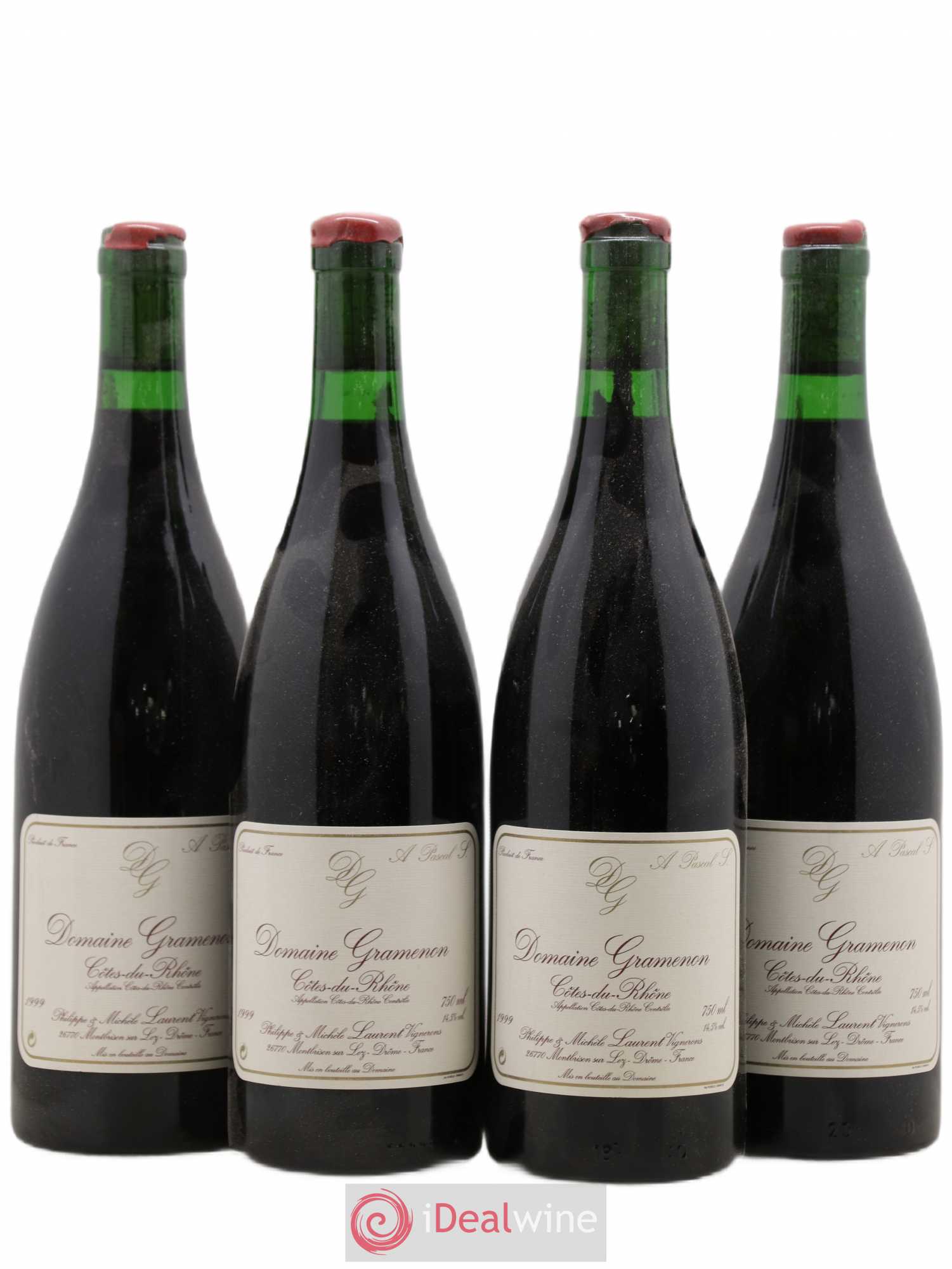 Côtes-du-Rhône A Pascal S. Gramenon (Domaine) Domaine Gramenon 1999 - Lot de 4 bouteilles - 0