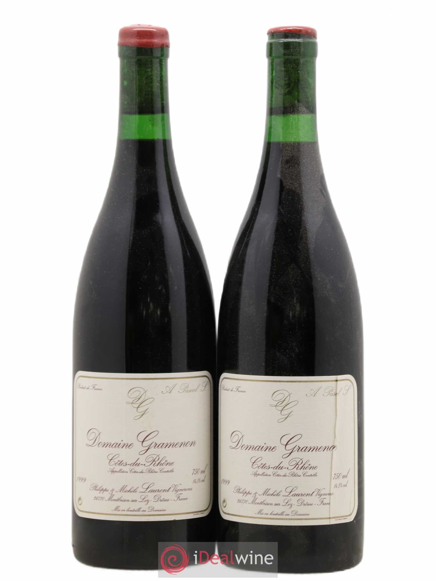 Côtes-du-Rhône A Pascal S. Gramenon (Domaine) Domaine Gramenon 1999 - Lot de 2 bouteilles - 0