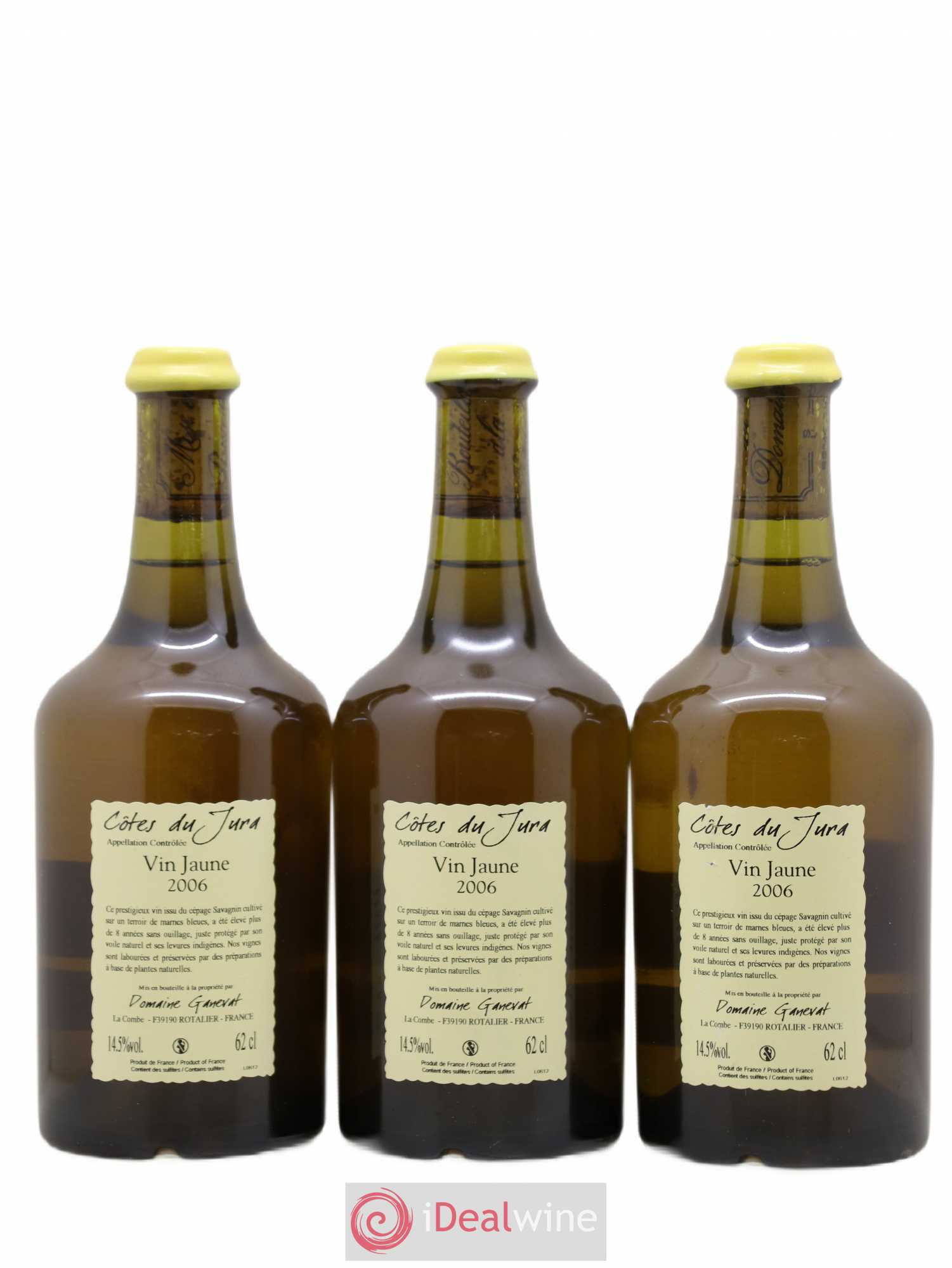 Côtes du Jura Vin Jaune Jean-François Ganevat (Domaine) 2006 - Lot de 3 bouteilles - 1