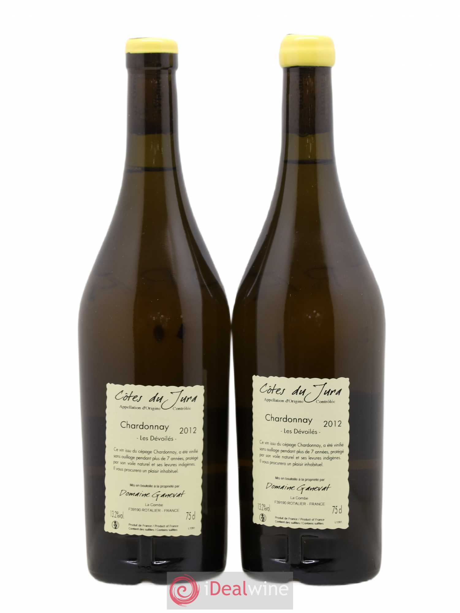 Côtes du Jura Les Dévoilés Jean-François Ganevat (Domaine) 2012 - Lot de 2 bouteilles - 1
