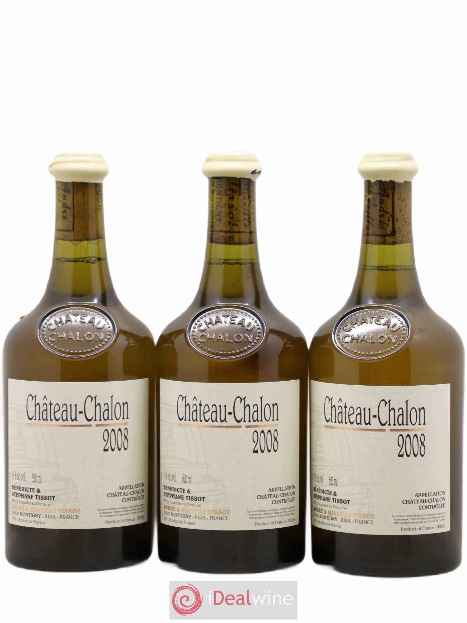 Château-Chalon Bénédicte et Stéphane Tissot 2008 - Lot de 3 bouteilles - 0