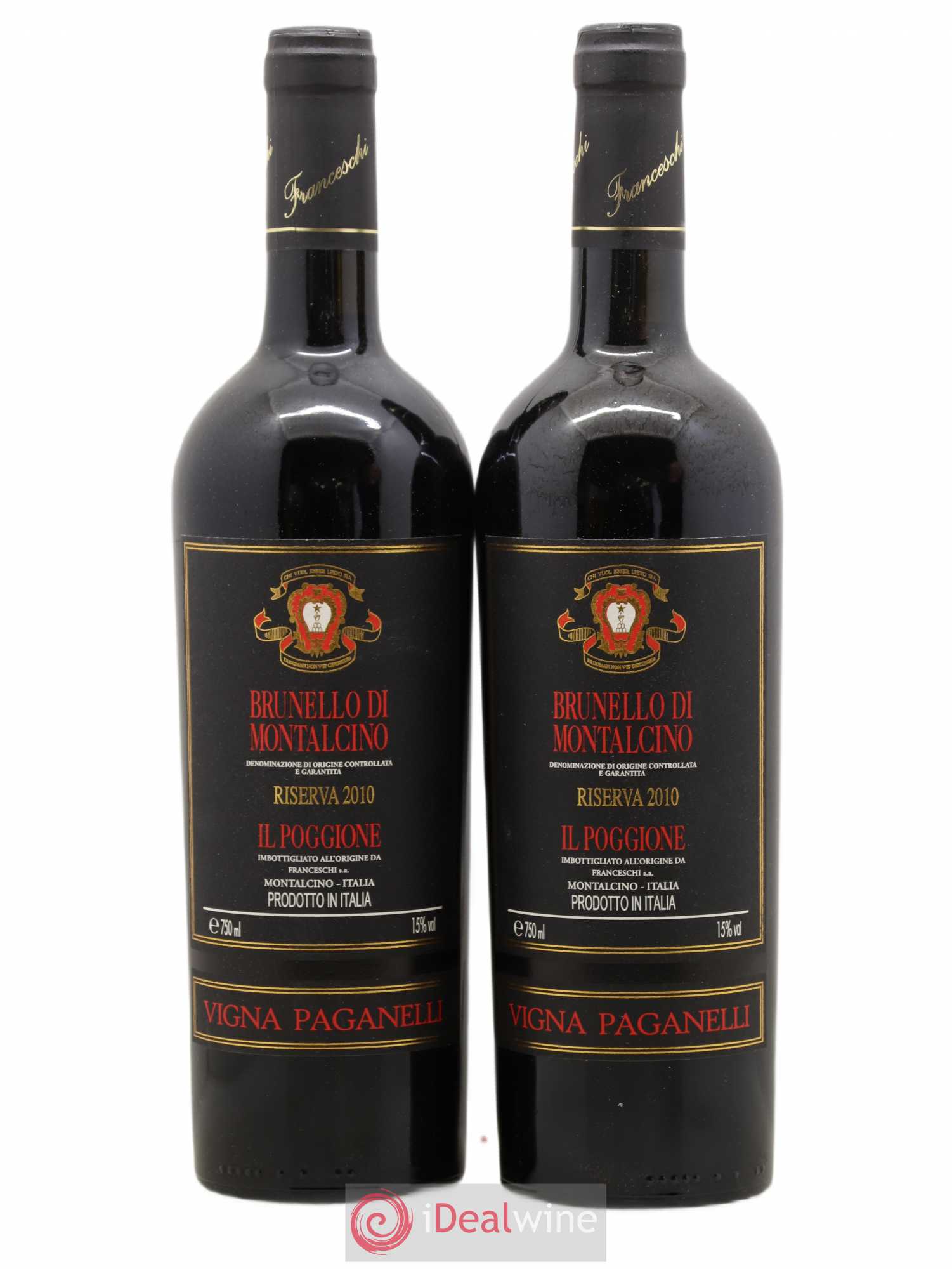 Brunello di Montalcino DOCG Il Poggione Riserva Vigna Paganelli Lavinio Franceschi 2010 - Lot de 2 bouteilles - 0