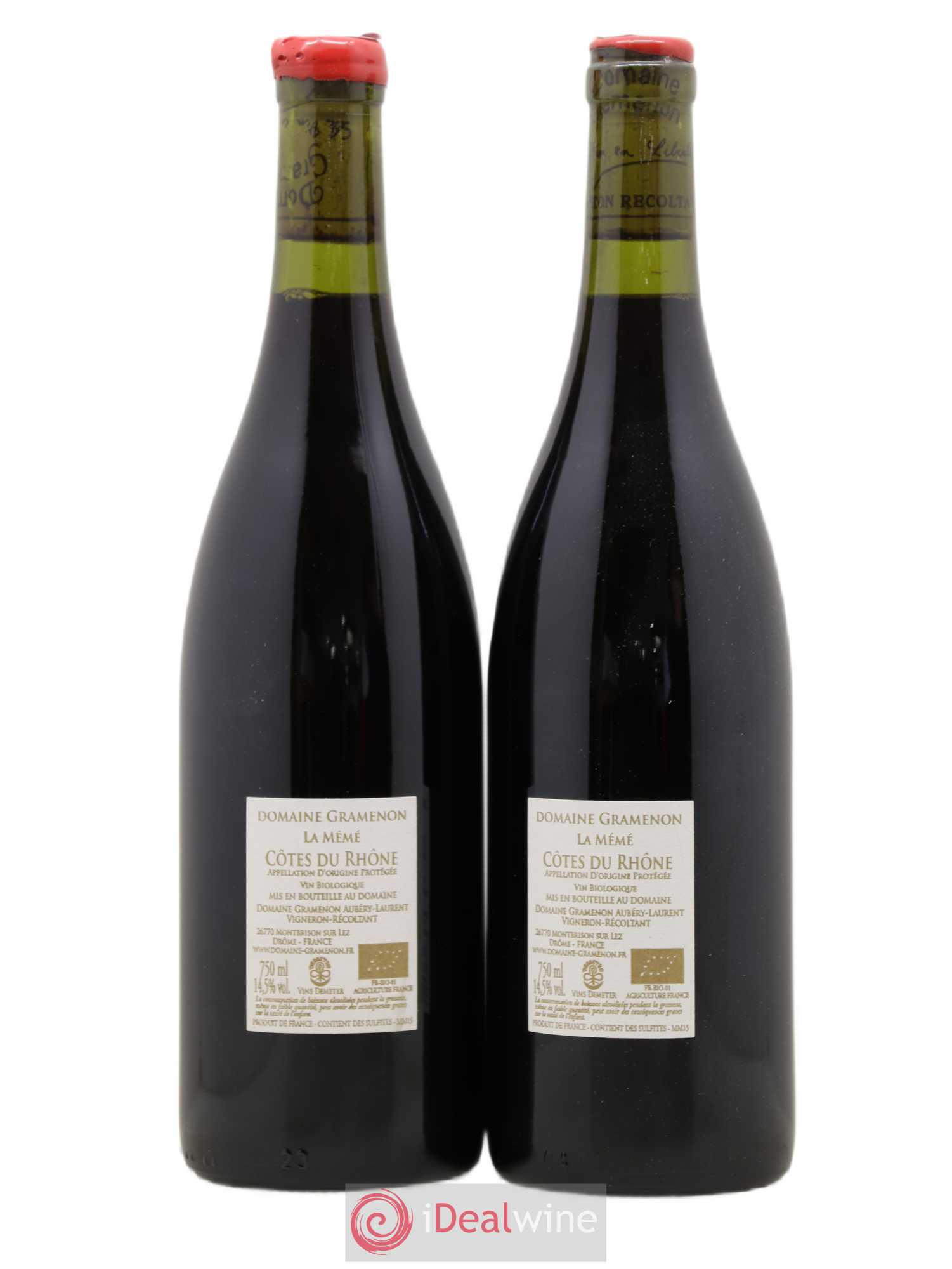 Côtes-du-Rhône La Mémé Ceps Centenaires Gramenon (Domaine) 2015 - Lot de 2 bouteilles - 1