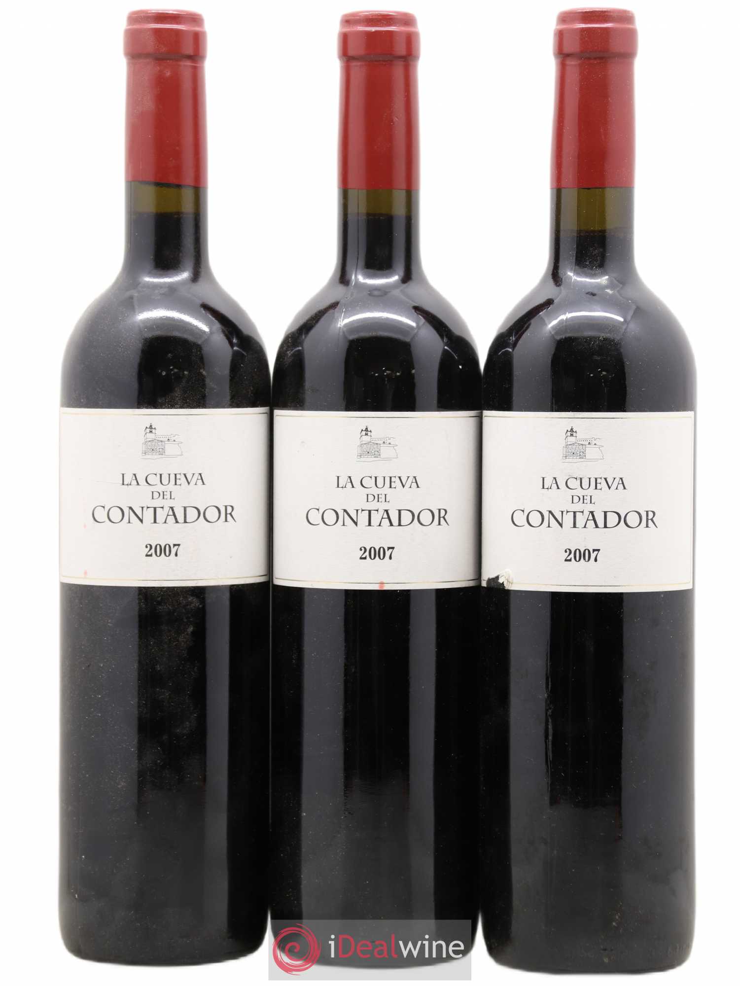Rioja DOCA La Cueva del Contador Bodega Contador - Benjamin Romeo 2007 - Lot of 3 bottles - 0
