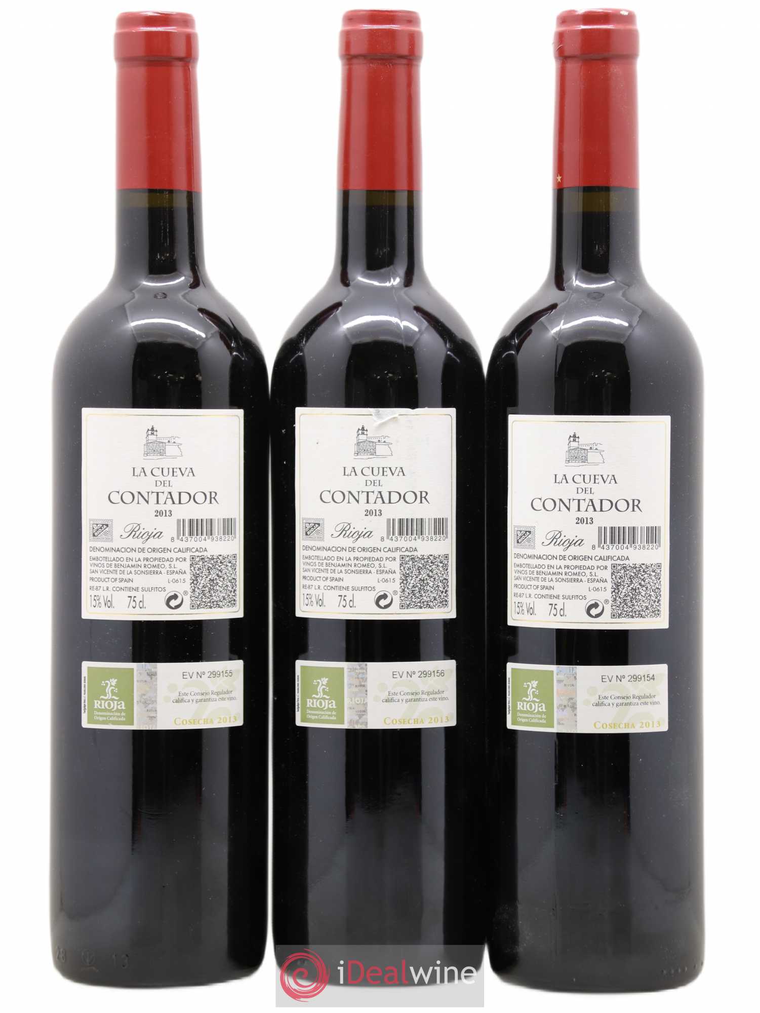Rioja DOCA La Cueva del Contador Bodega Contador - Benjamin Romeo 2013 - Lot de 3 bouteilles - 1