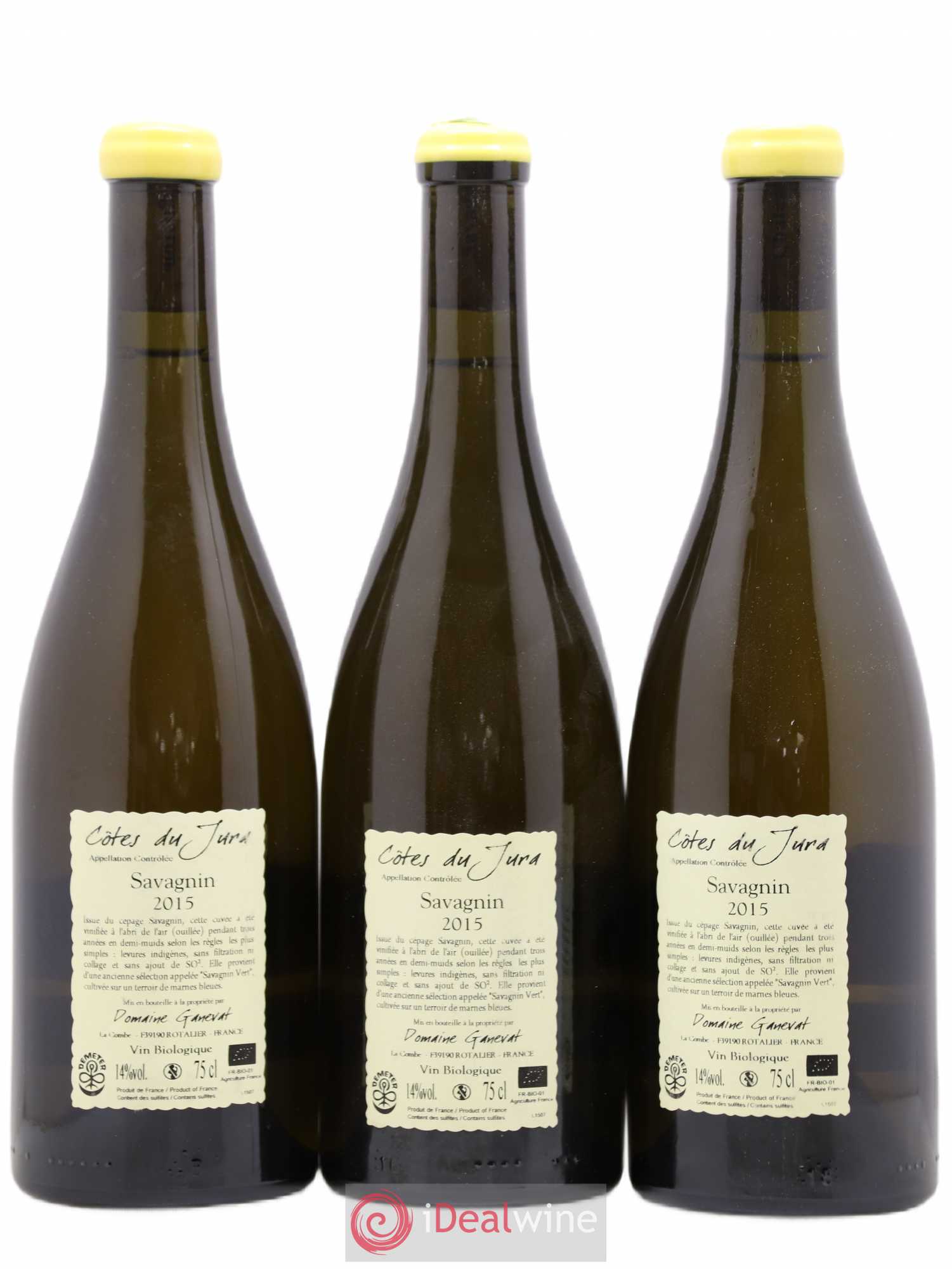 Côtes du Jura Les Chalasses Marnes Bleues Jean-François Ganevat (Domaine) 2015 - Lot de 3 bouteilles - 1