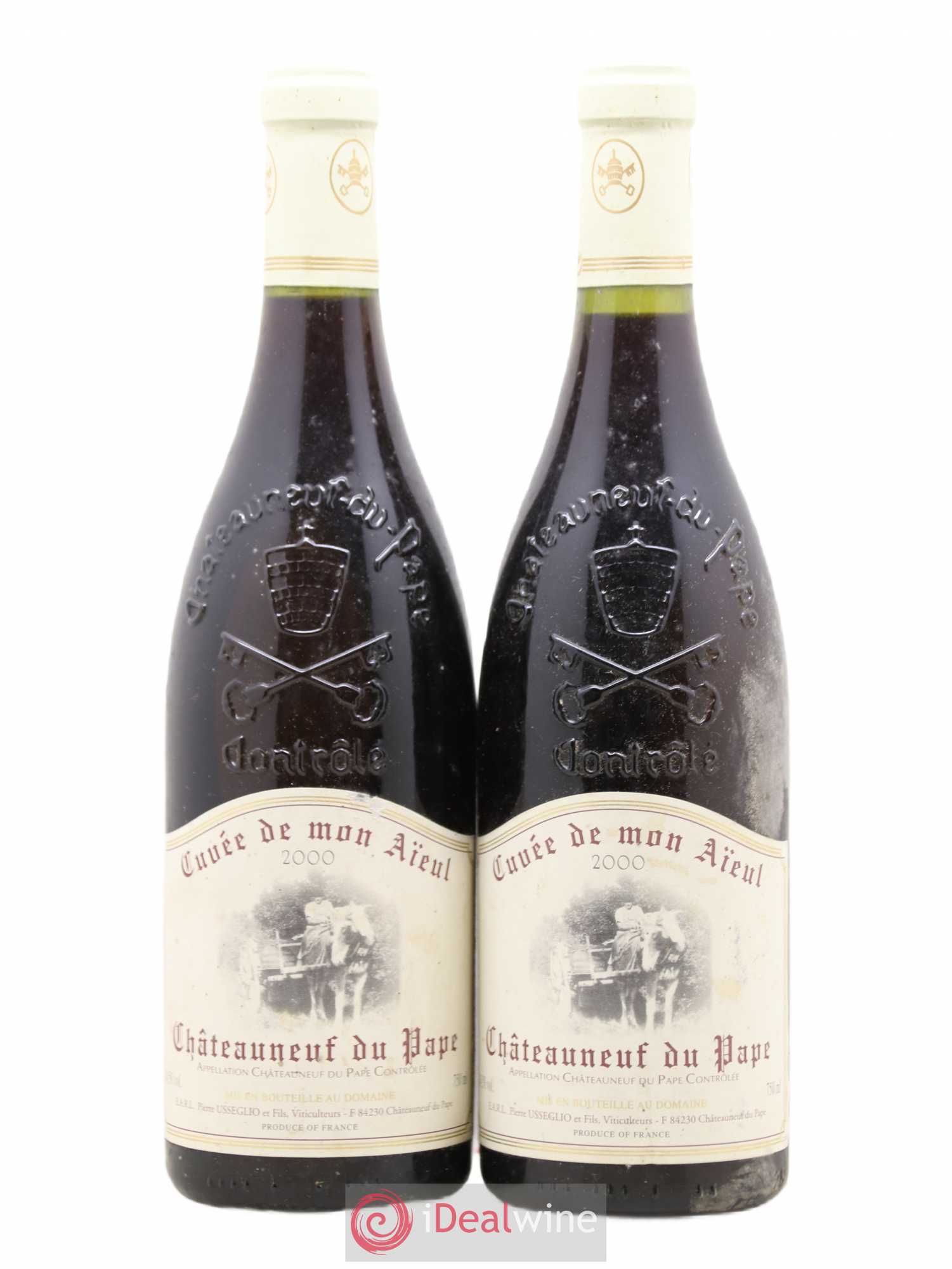 Châteauneuf-du-Pape Cuvée de mon Aïeul Pierre Usseglio & Fils 2000 - Lot de 2 bouteilles - 0