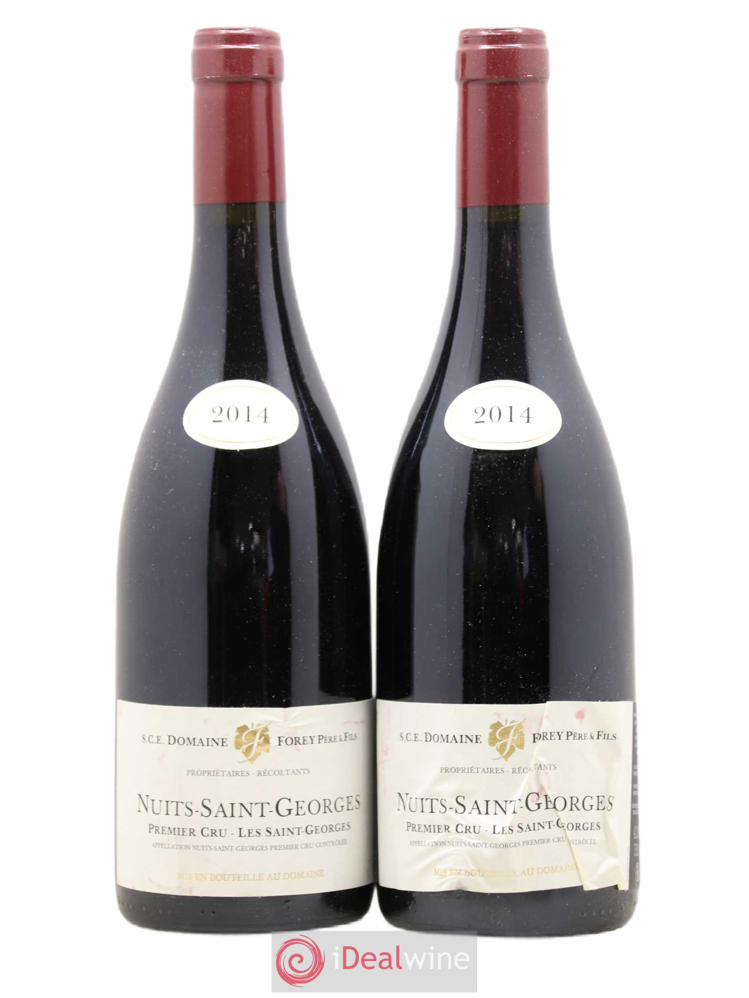 Nuits-Saint-Georges 1er Cru Les Saint-Georges Forey Père et Fils (Domaine) 2014 - Lot de 2 bouteilles - 0