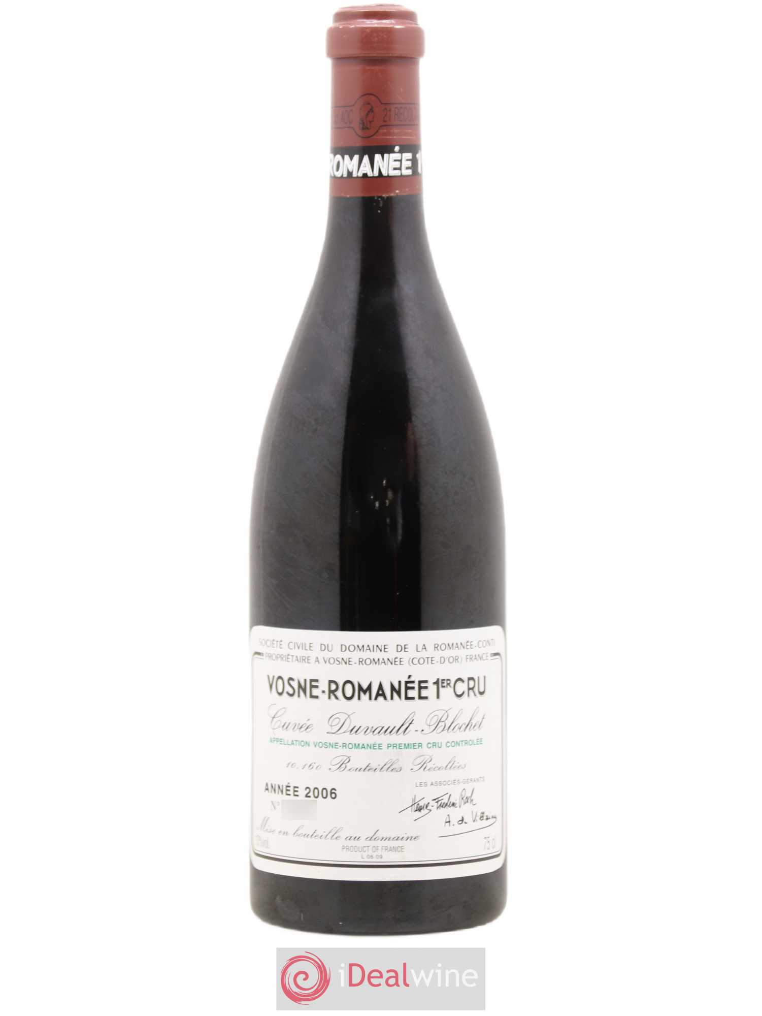 Vosne-Romanée 1er Cru Cuvée Duvault Blochet Domaine de la Romanée-Conti 2006 - Lot de 1 bouteille - 0