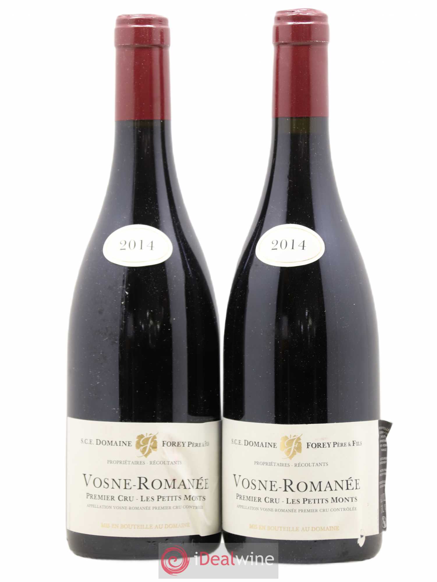 Vosne-Romanée 1er Cru Les Petits Monts Forey Père et Fils (Domaine) 2014 - Lot de 2 bouteilles - 0