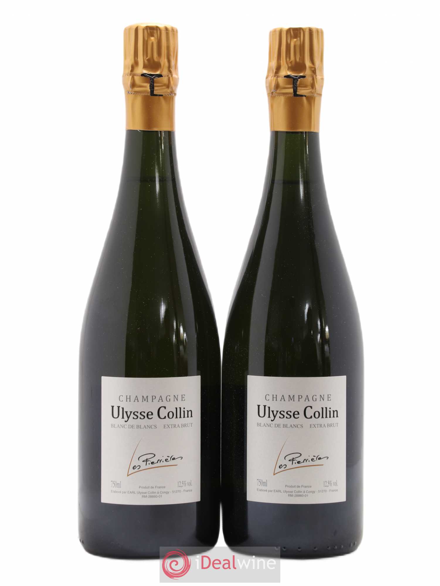 Les Pierrières Blancs de Blancs Extra-Brut Ulysse Collin - Lot de 2 bouteilles - 0