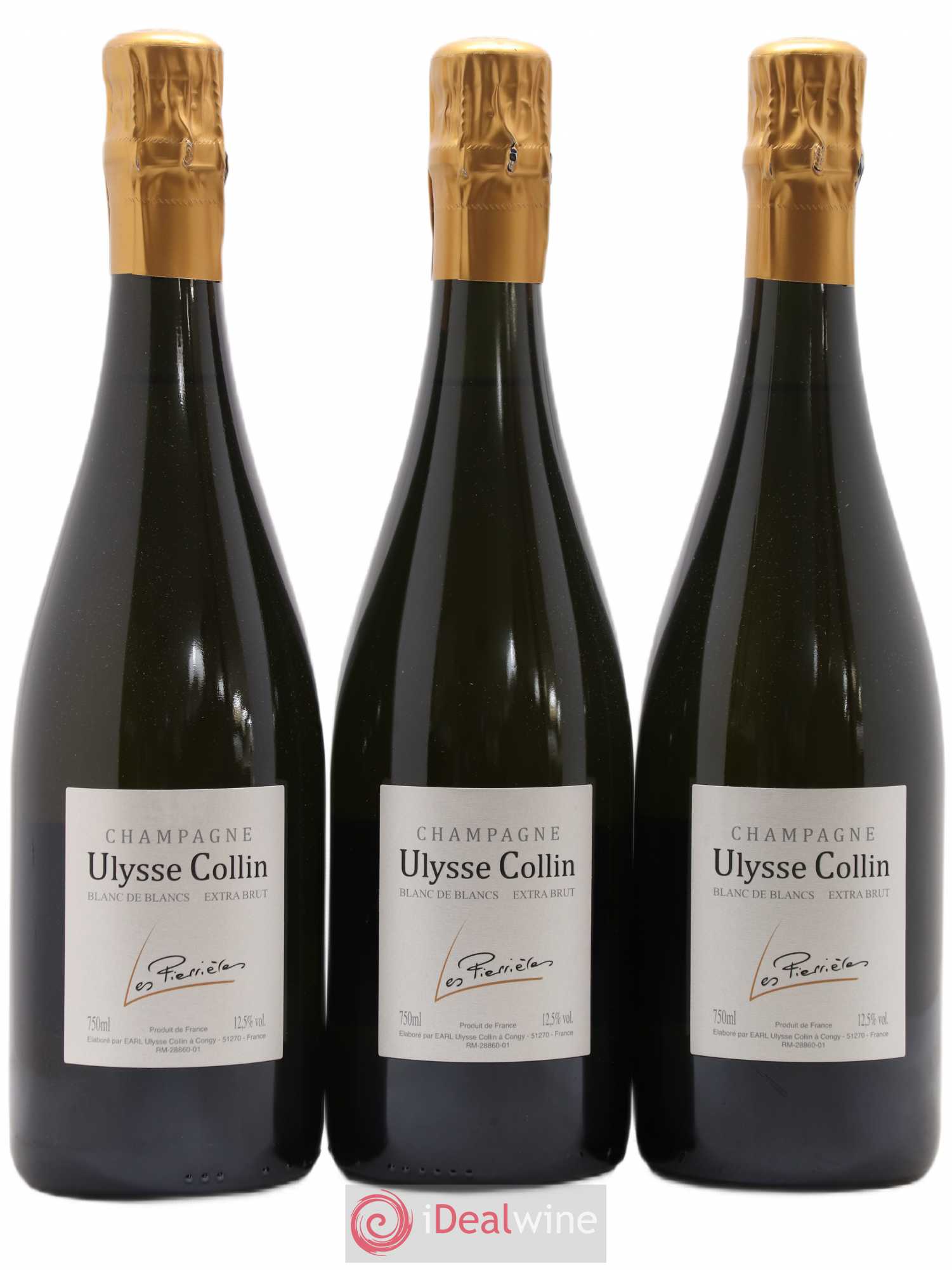 Les Pierrières Blancs de Blancs Extra-Brut Ulysse Collin - Lot de 3 bouteilles - 0