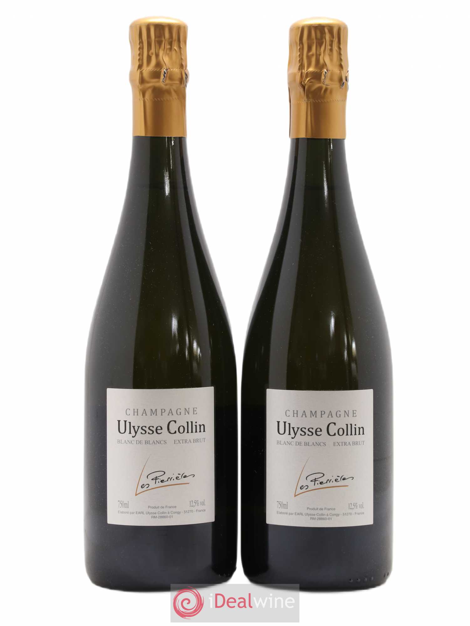 Les Pierrières Blancs de Blancs Extra-Brut Ulysse Collin - Lot de 2 bouteilles - 0